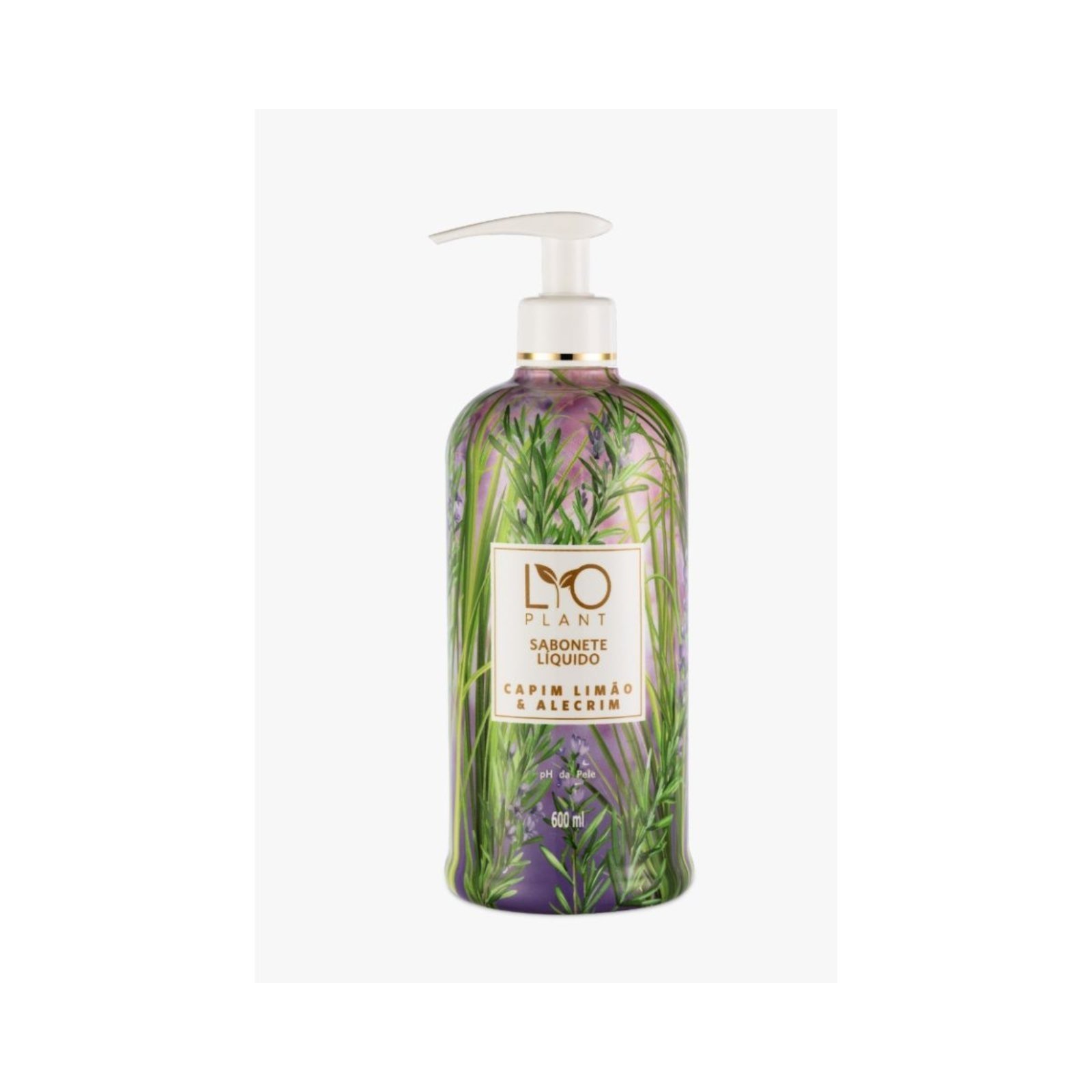 Mahogany Lyoplant Capim Limão Alecrim Sabonete Liquido 600Ml