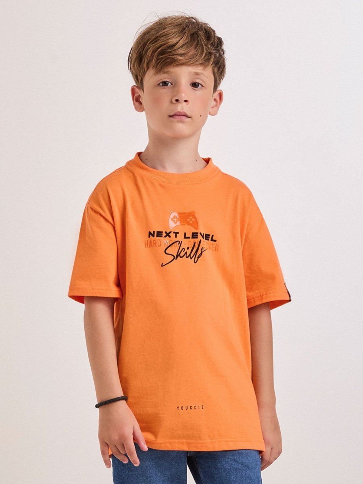 Infantil - Camiseta Laranja Next Level