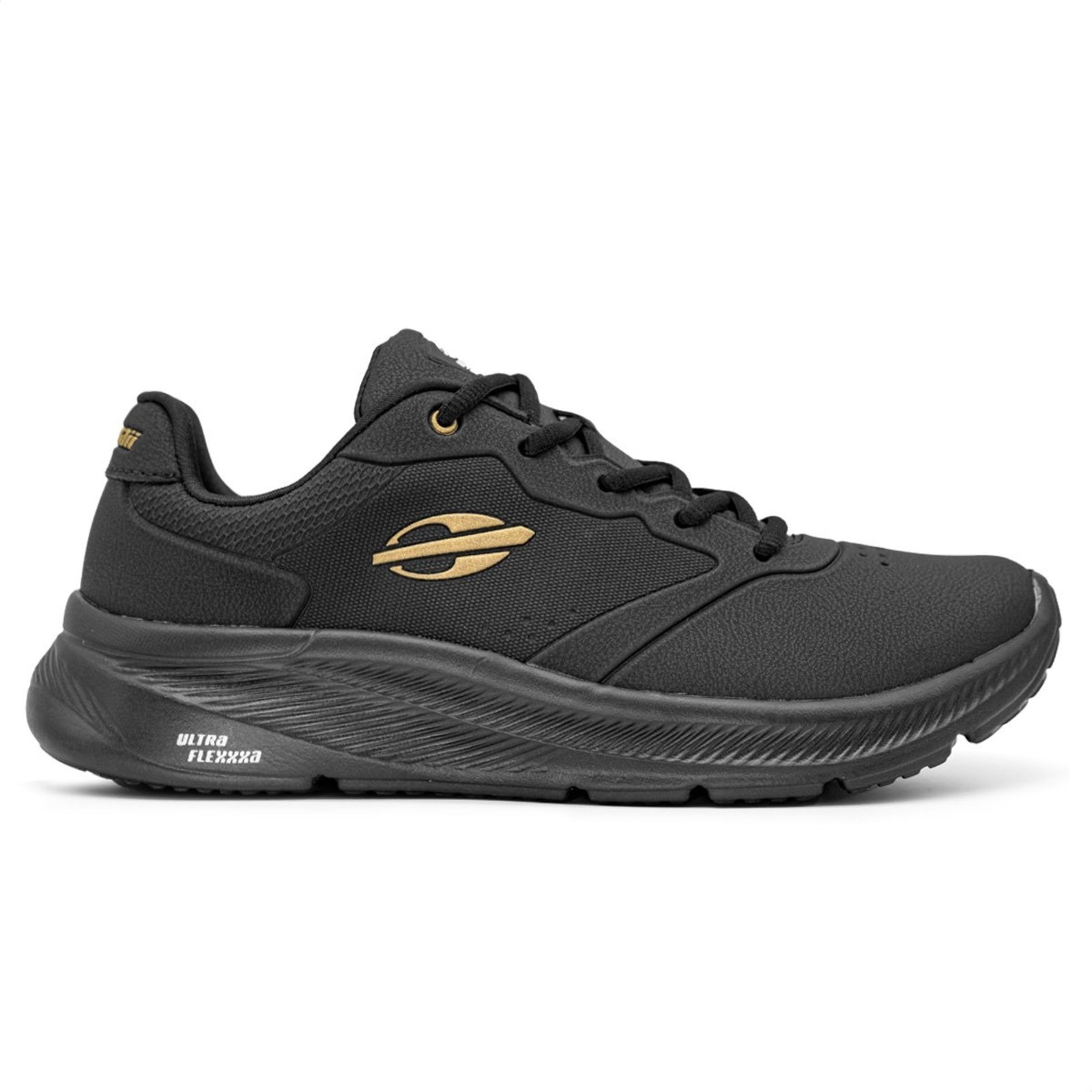 Tênis Mormaii Free Run | Black Gold Black