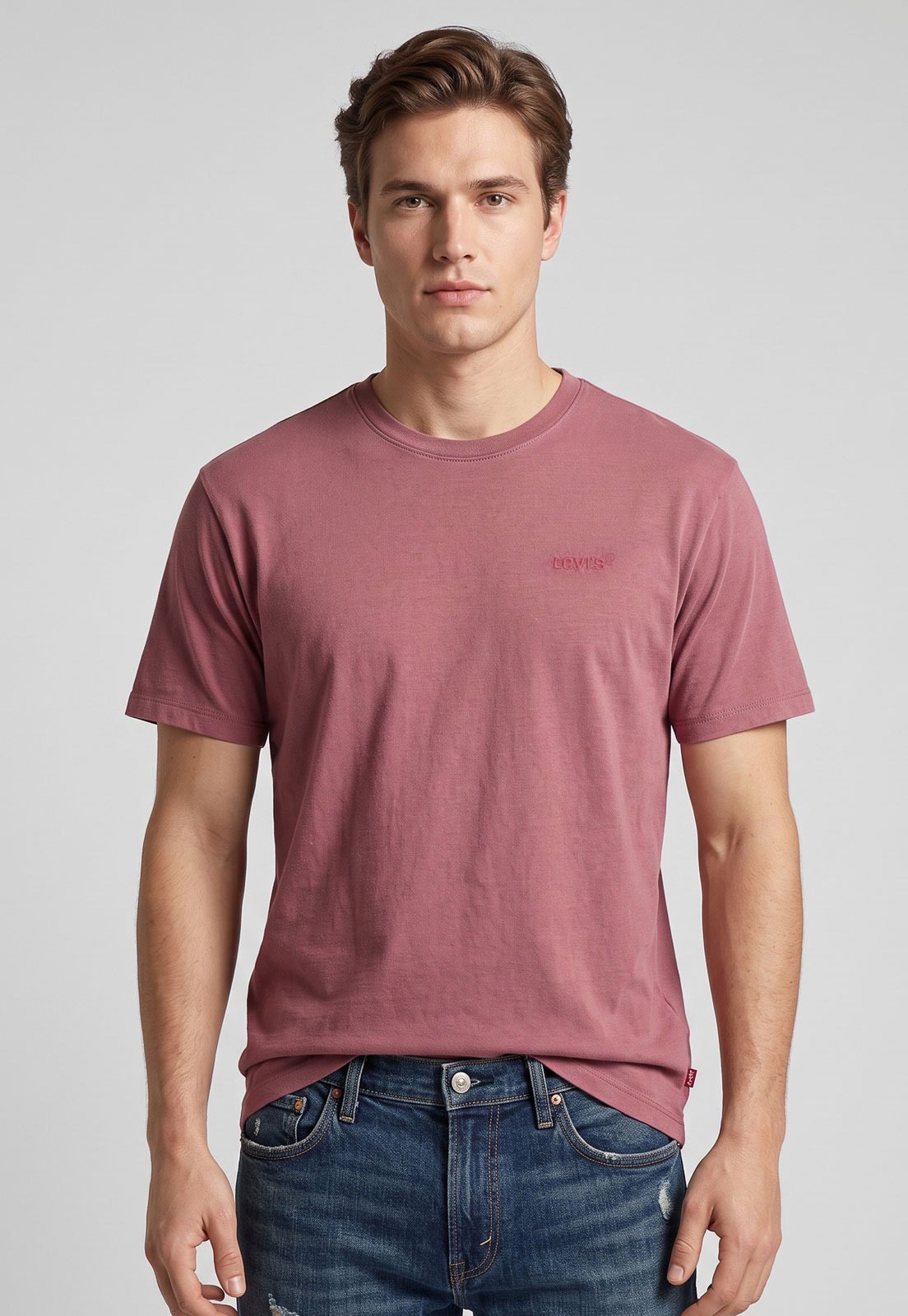 Camiseta Masculina Levis Red Tab Vintage Rosa