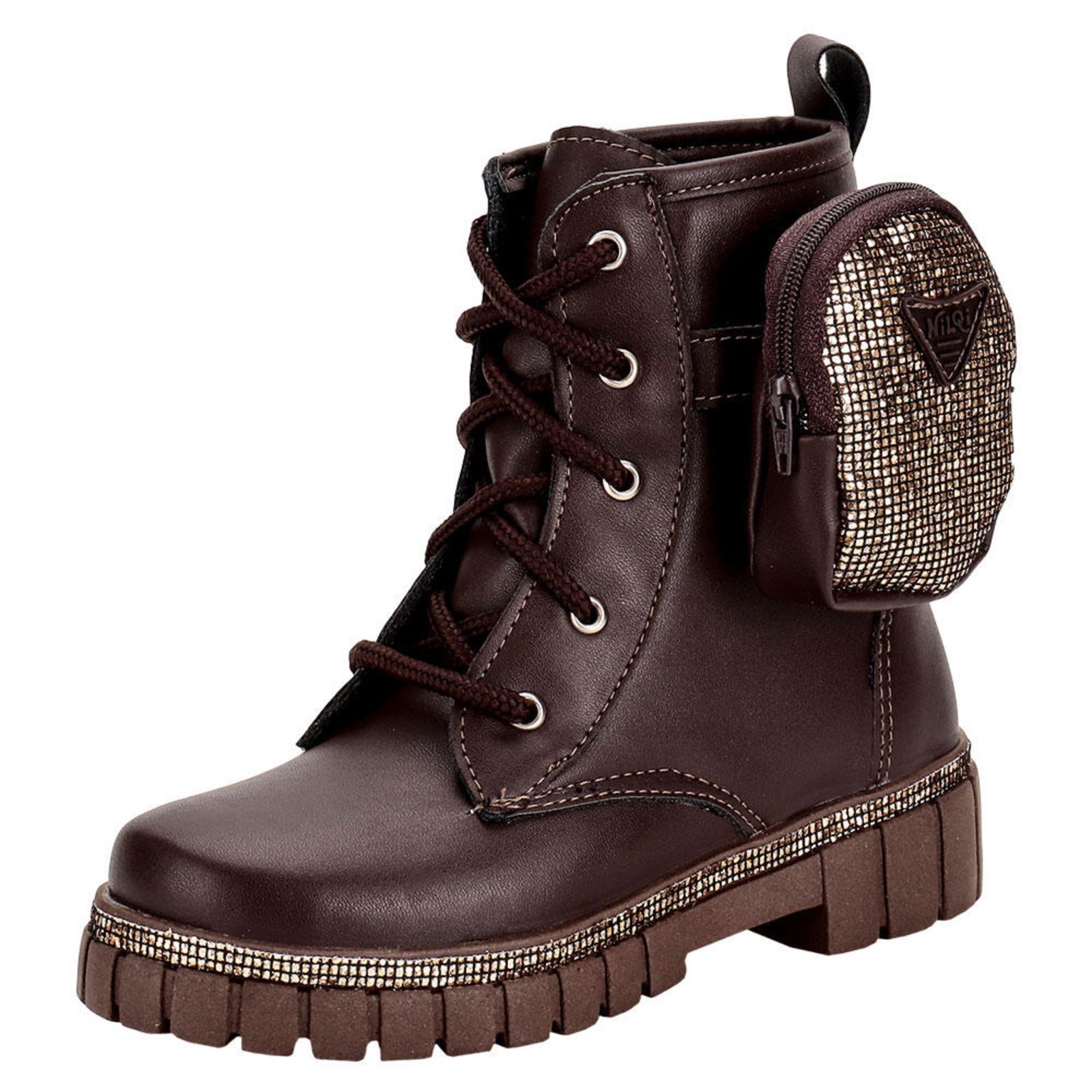 Infantil – Bota Coturno Bag Nilqi 15106 8065106 Café