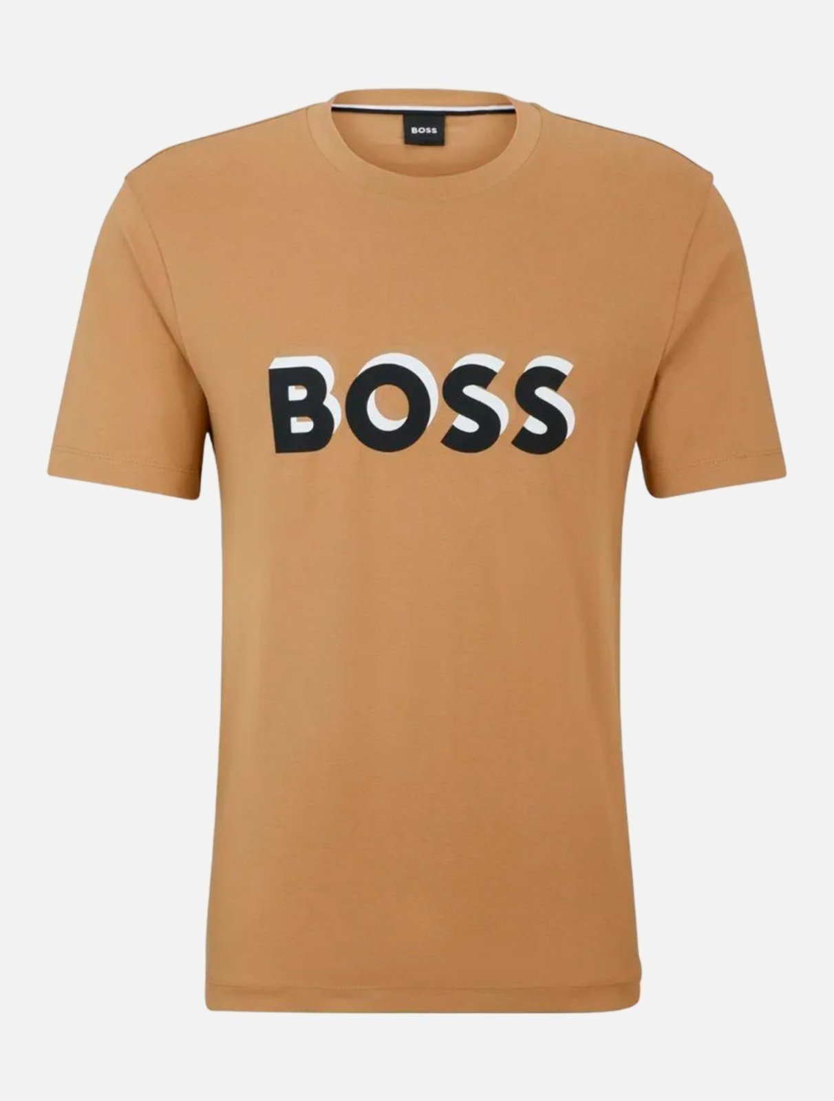 Camiseta Hugo Boss Masculina Regular Tiburt 427 Bege