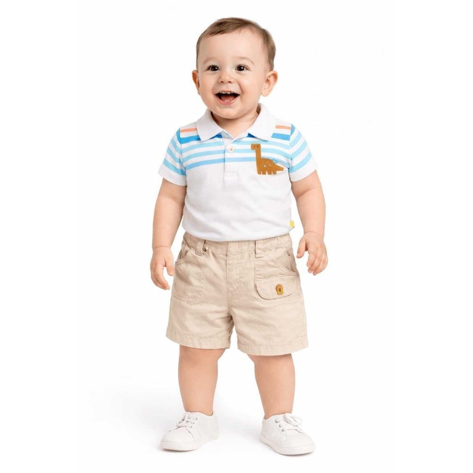 Infantil - Bermuda Menino Diverdinos Alphabeto Cru