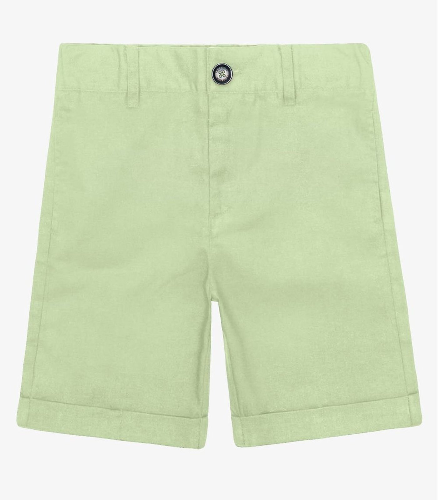 Infantil – Bermuda Menino Linho Trick Nick Verde