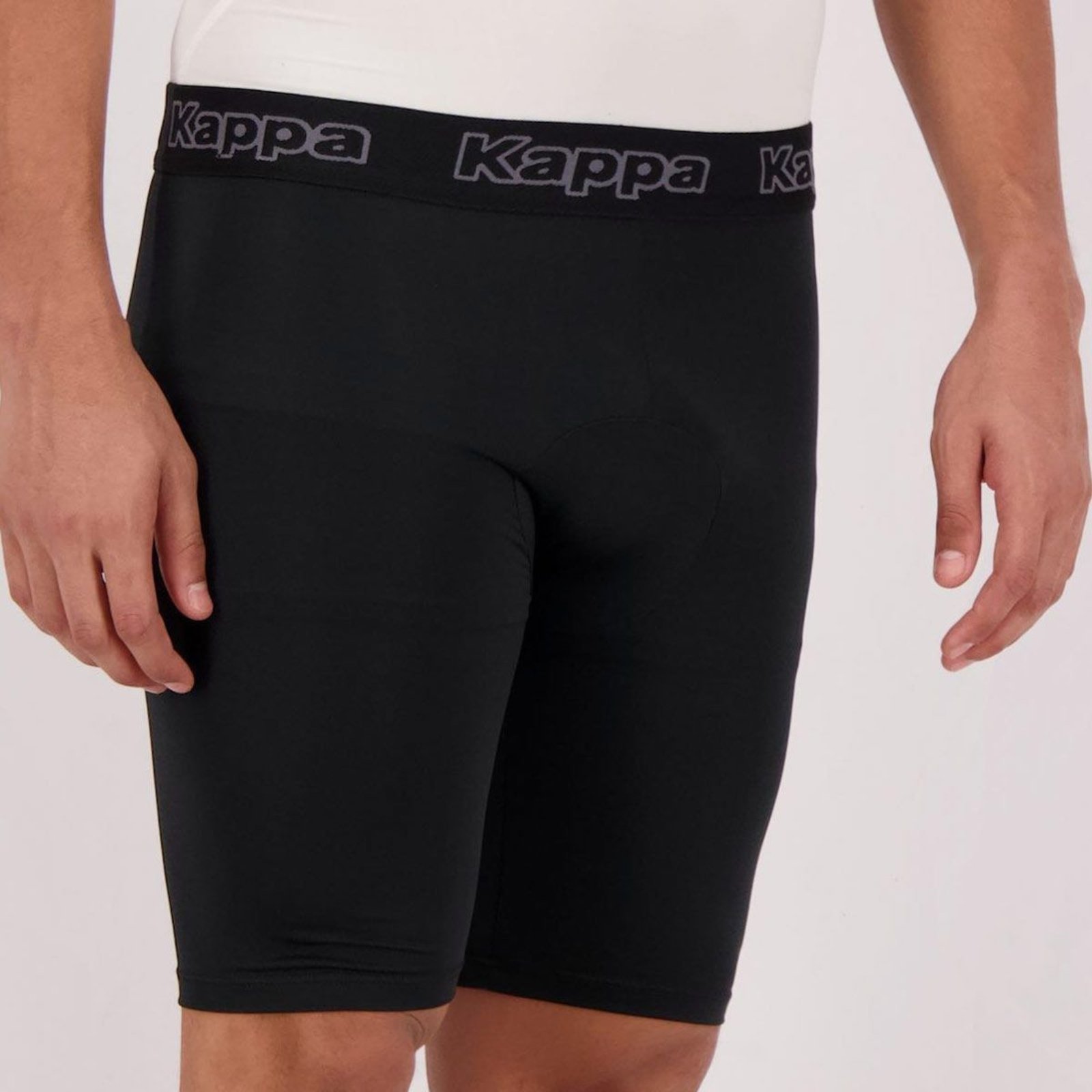 Vista 3 Bermuda Térmica Kappa Belquior 2.0 Preta preto Kappa preto