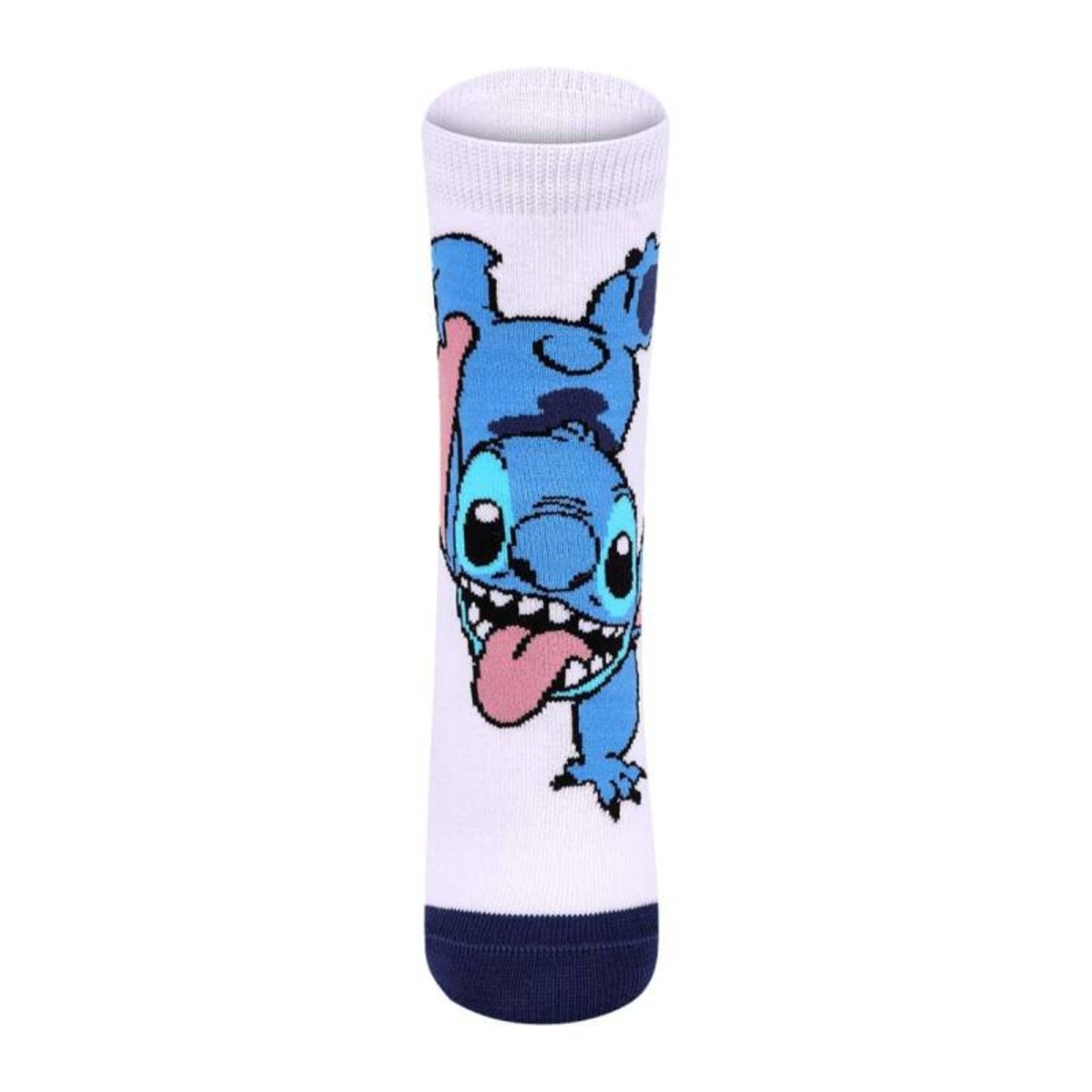 Vista 2 Meia Lupo Disney Ku Stitch Lupo branco