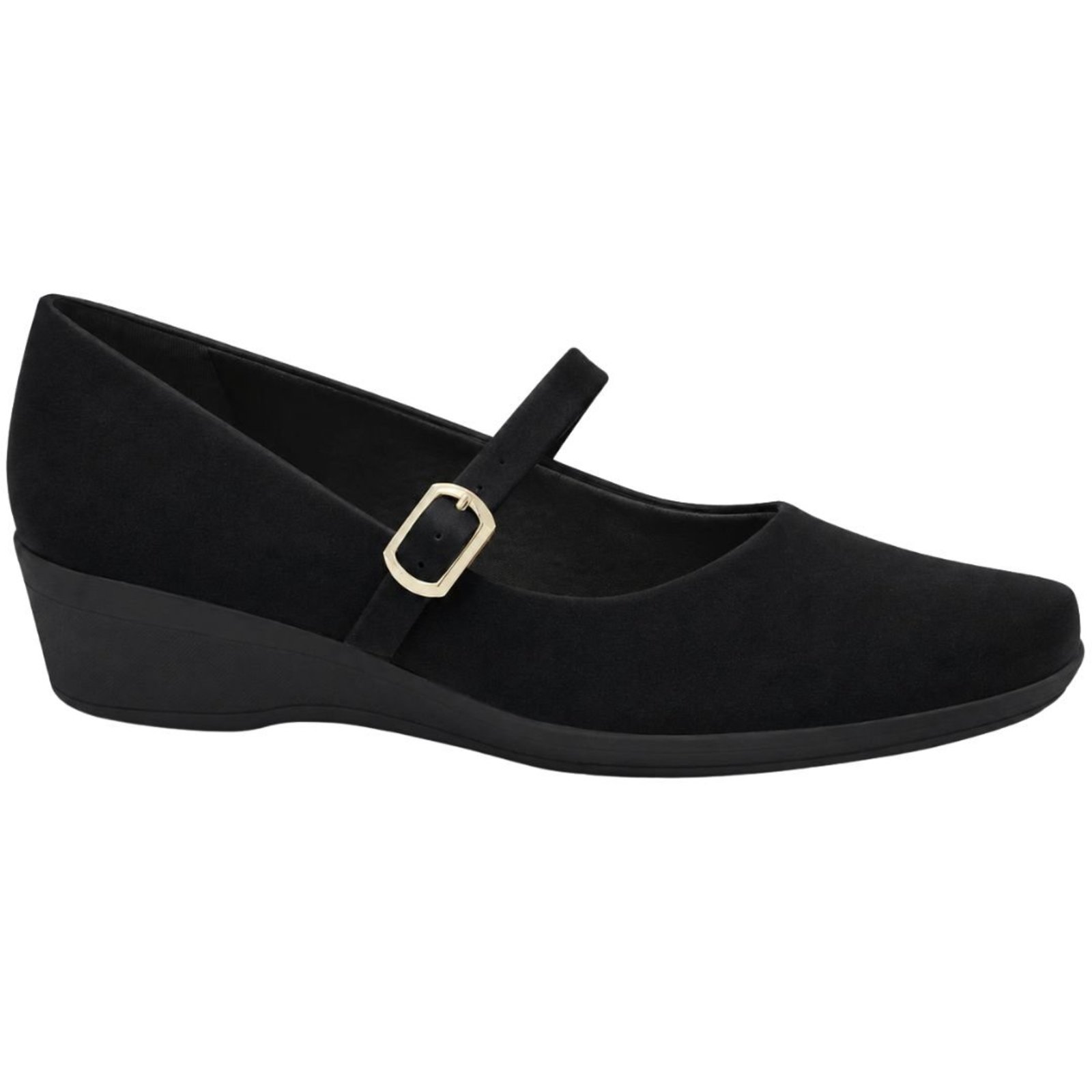Sapato Feminino Boneca Anabela Comfortflex 2694402 - Preto