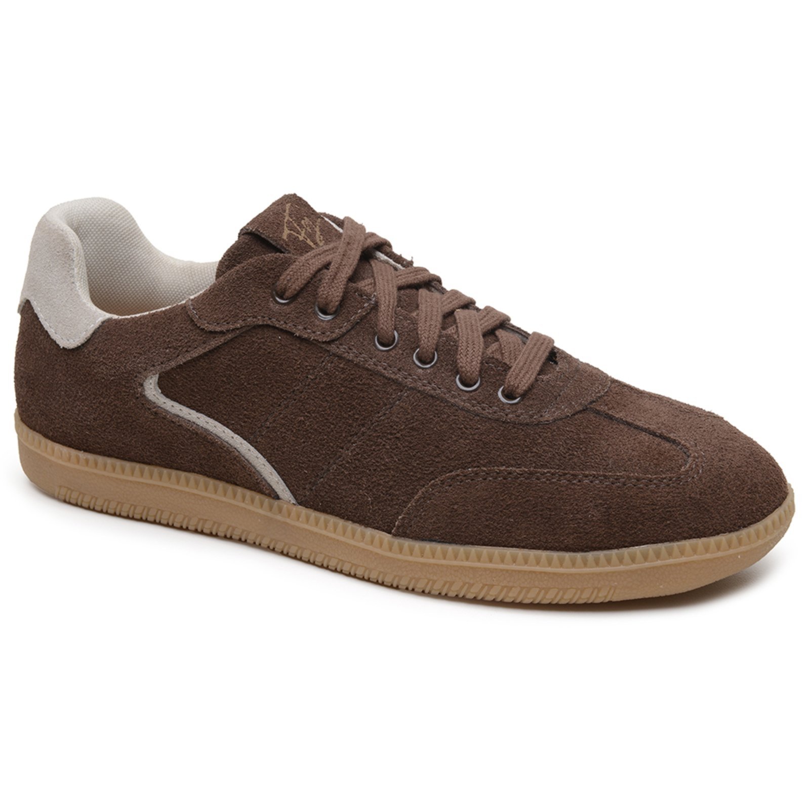 Tênis Feminino Slim Sport Couro Legítimo Festa Clássico Lançamento Deborah Dia a Dia Marrom