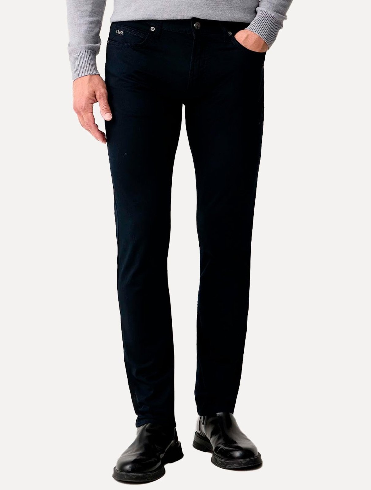 Calça Jeans Empório Armani Masculina J05 Regular Fit Azul Marinho