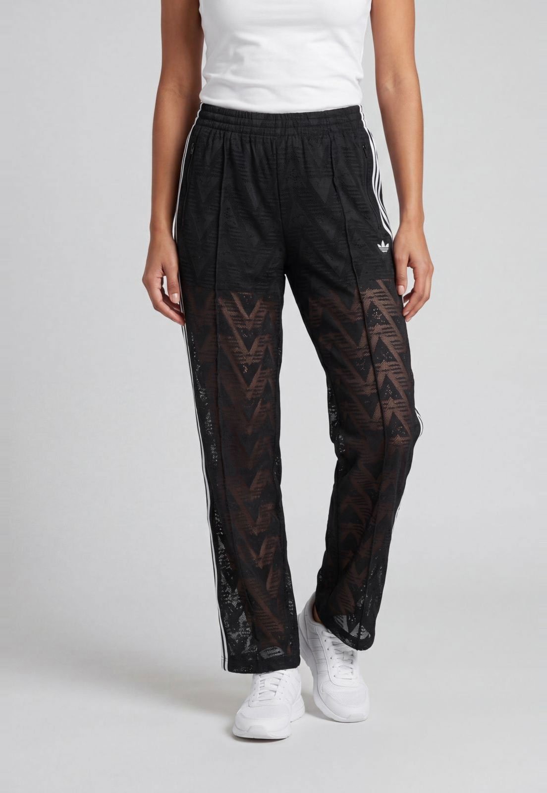 Calça Feminina adidas Originals Padrão Geométrico Preta