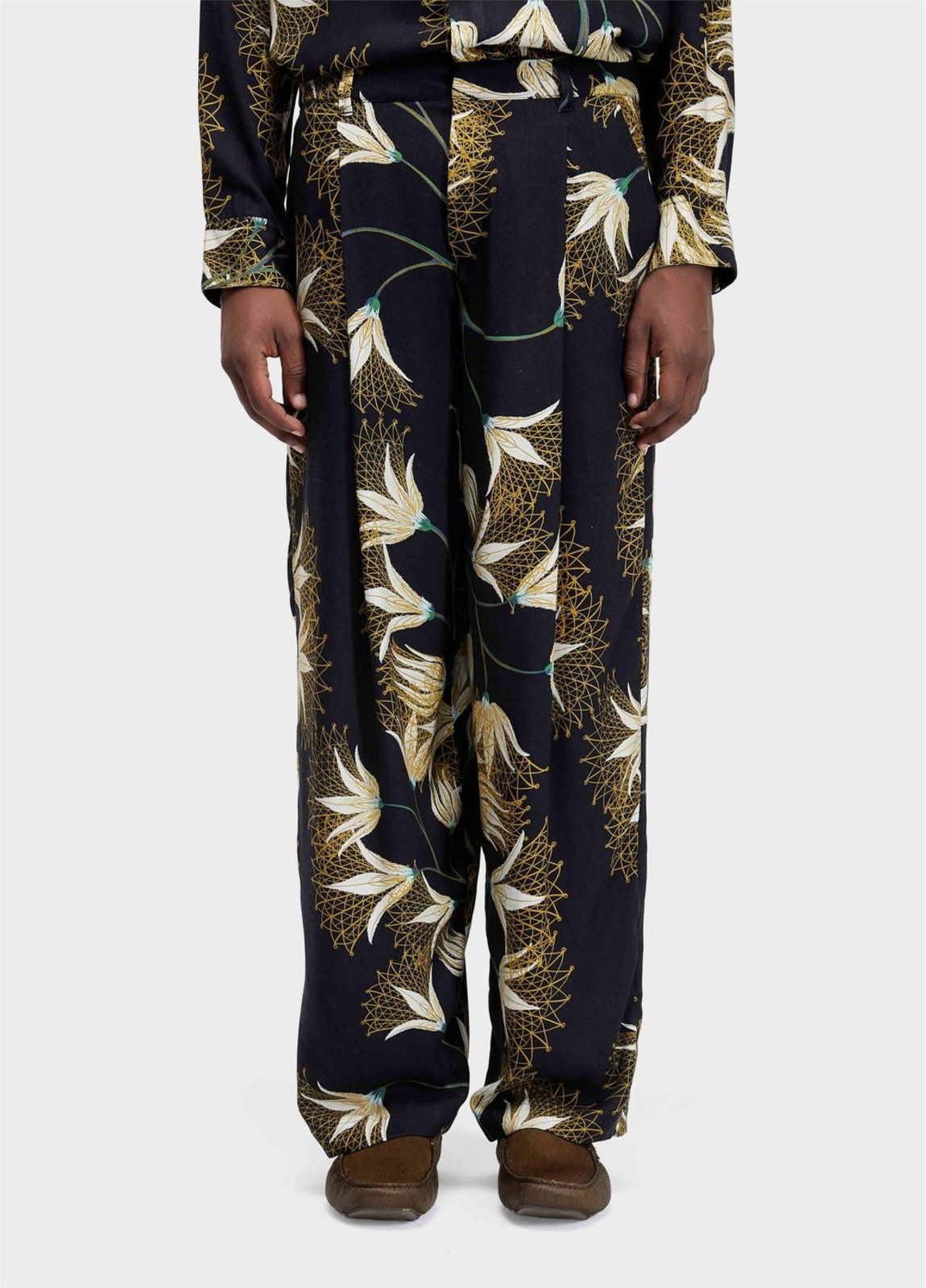 Calça jazz floral trama OSKLEN