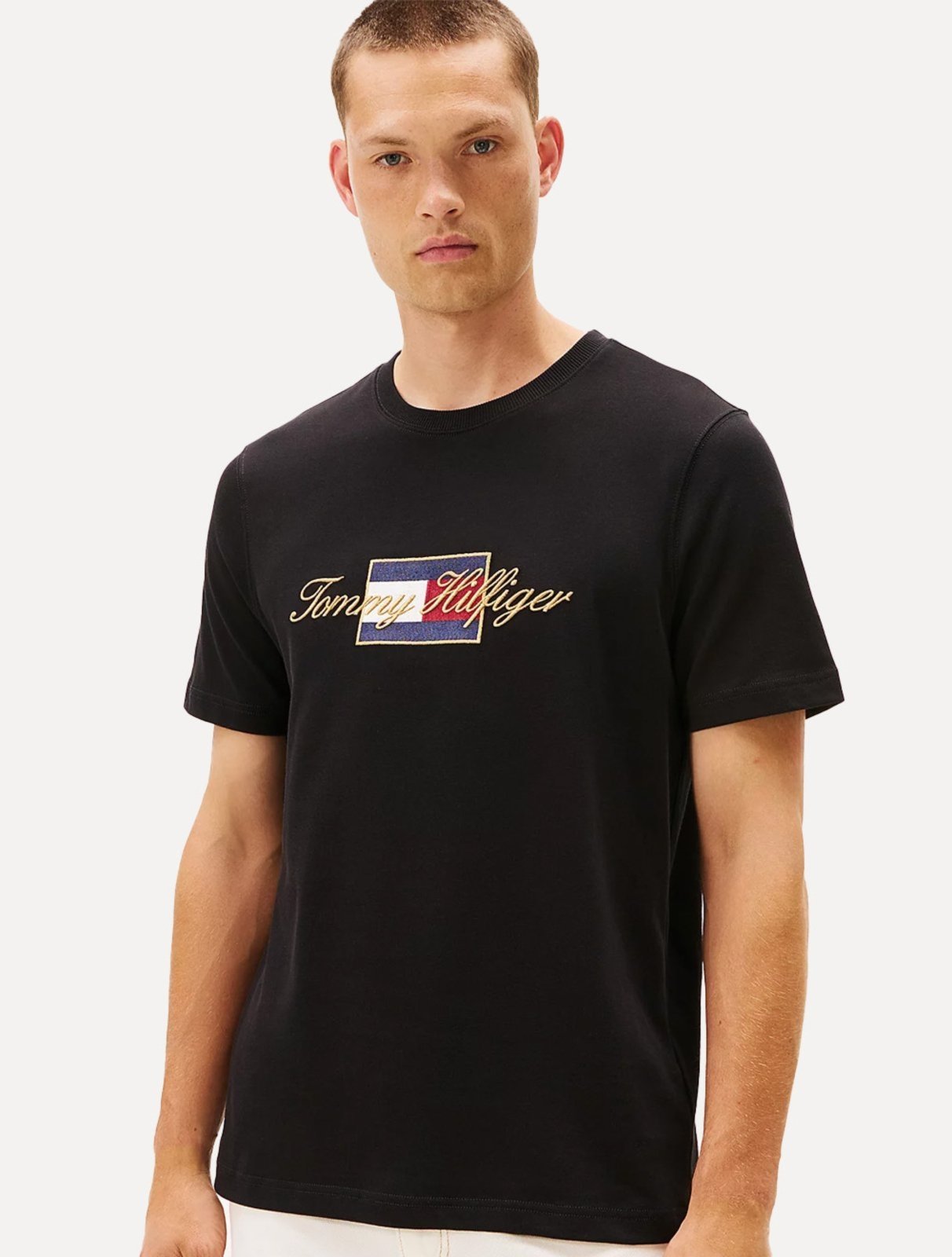 Vista 2 Camiseta Tommy Hilfiger Masculina Icon Gold Preto preto gold Tommy Hilfiger preto gold