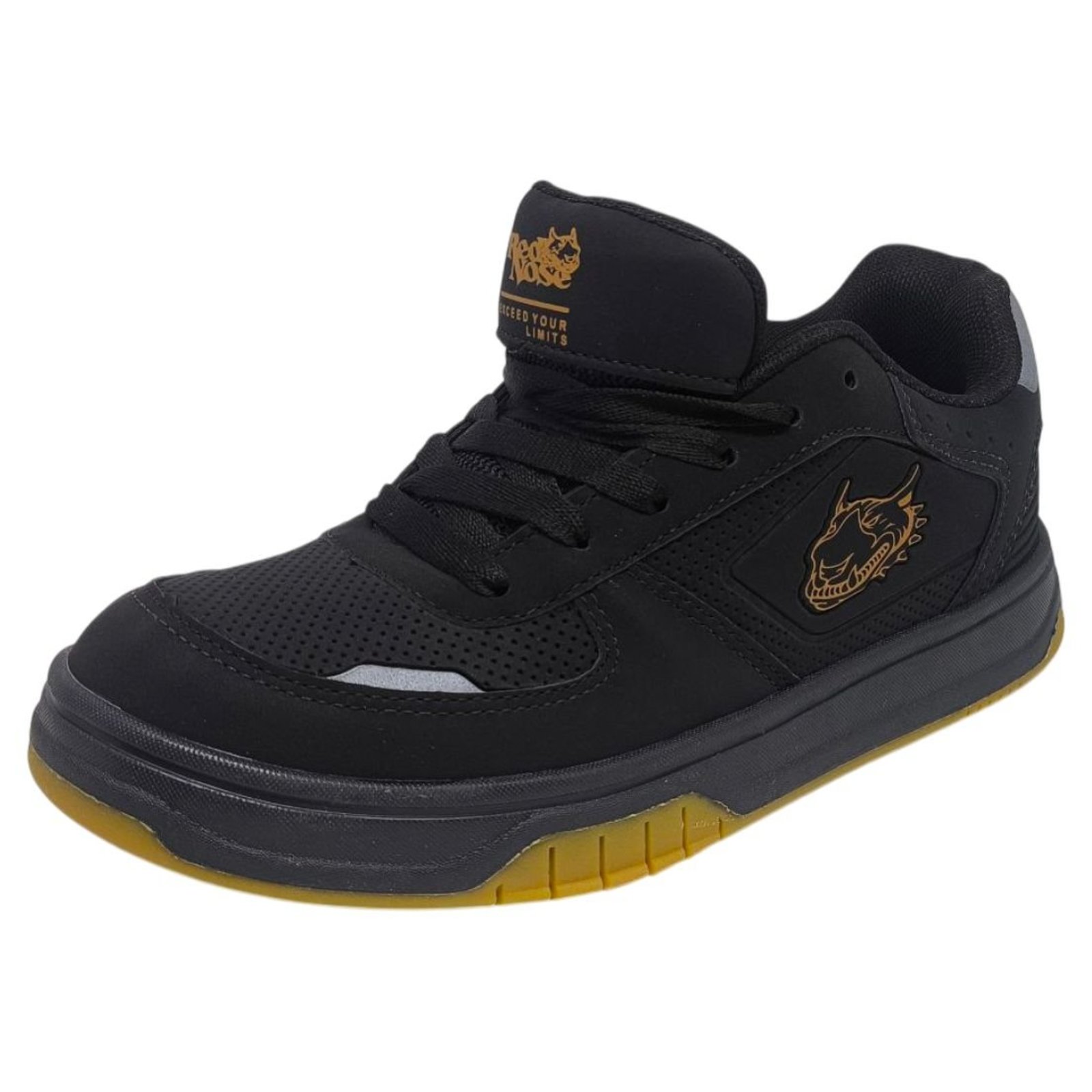 Tênis Masculino Estilo Skatista Resistente Conforto Red Nose