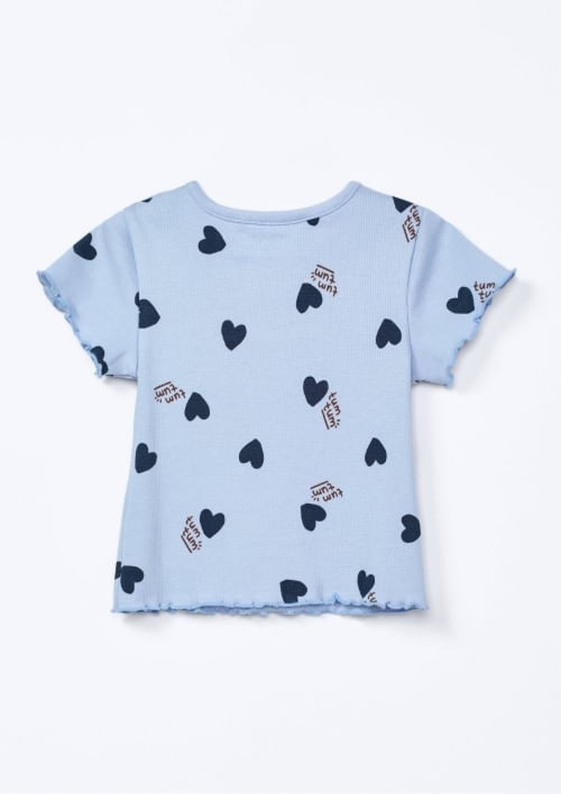 Vista 3 Infantil - Blusa Menina Toddler Estampada Hering Hering Kids azul Hering Kids azul