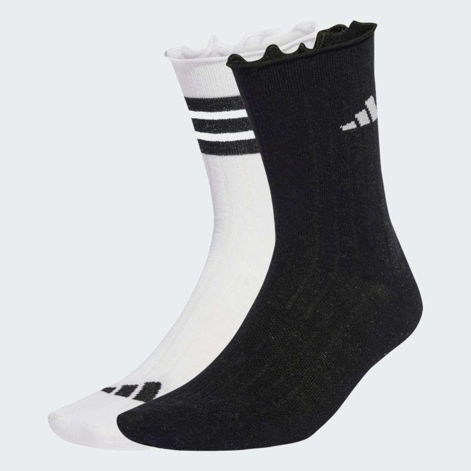 Vista 3 Glow Sock Pacote 2 pares adidas Sportswear Adidas branco