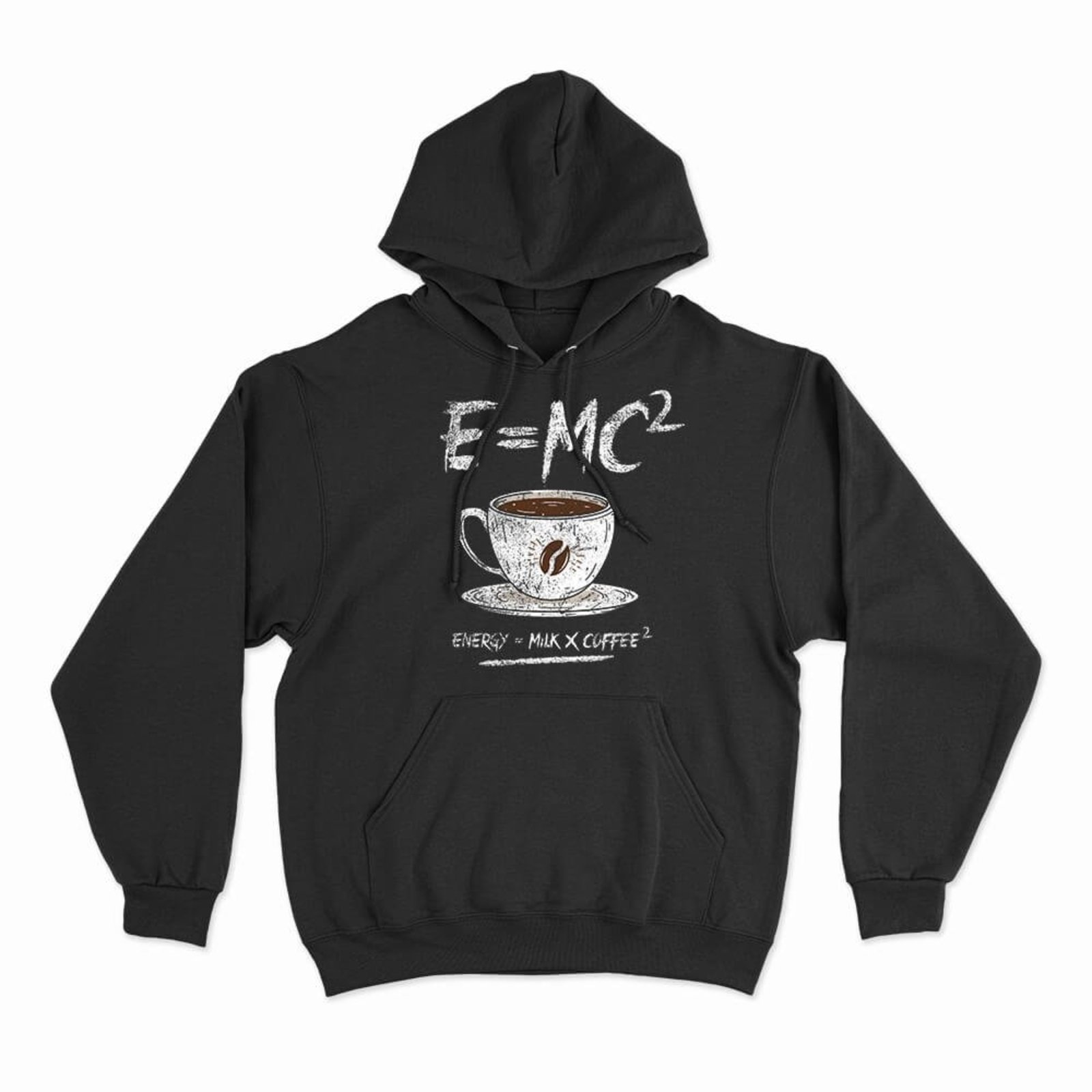 Moletom Com Capuz Coffee Energy Formula - Preto - Casual - Studio Geek