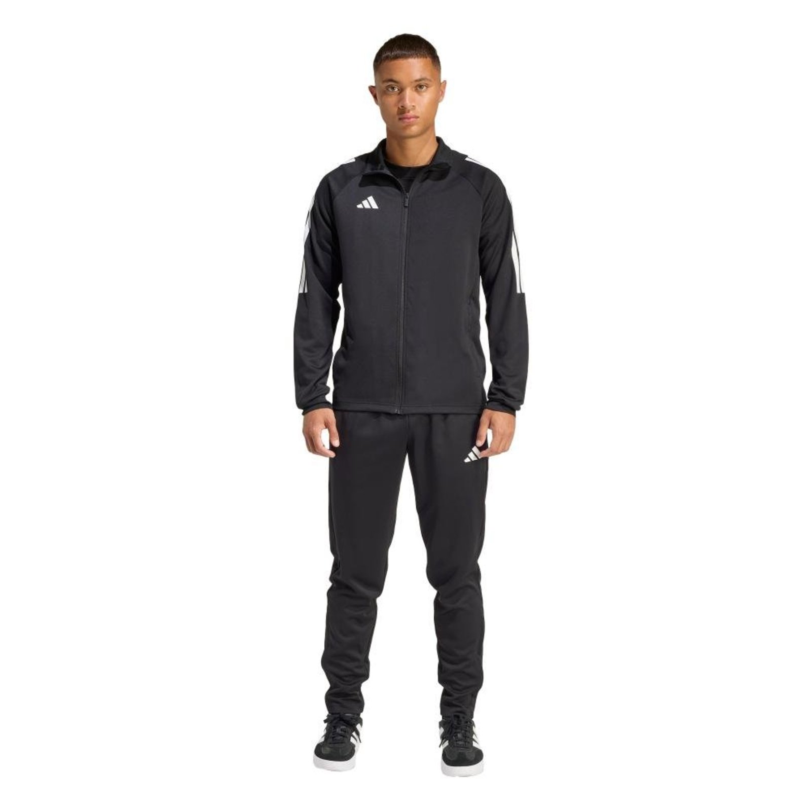 AGASALHO DE TREINO CLIMACOOL SERENO CUT COM TRÊS LISTRAS adidas Sportswear Preto