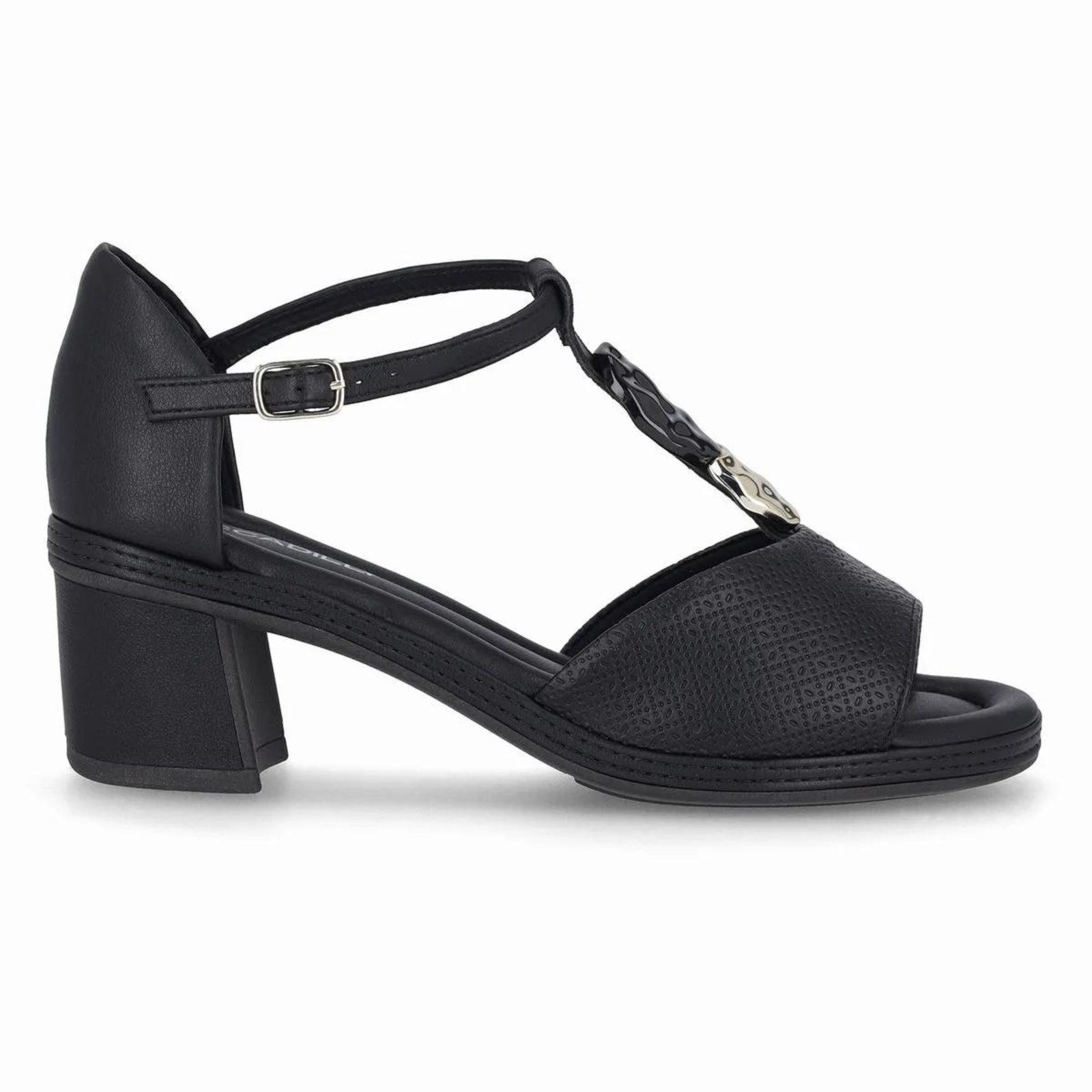 Sandália Salto Médio Feminina Piccadilly 566078-5 Preto
