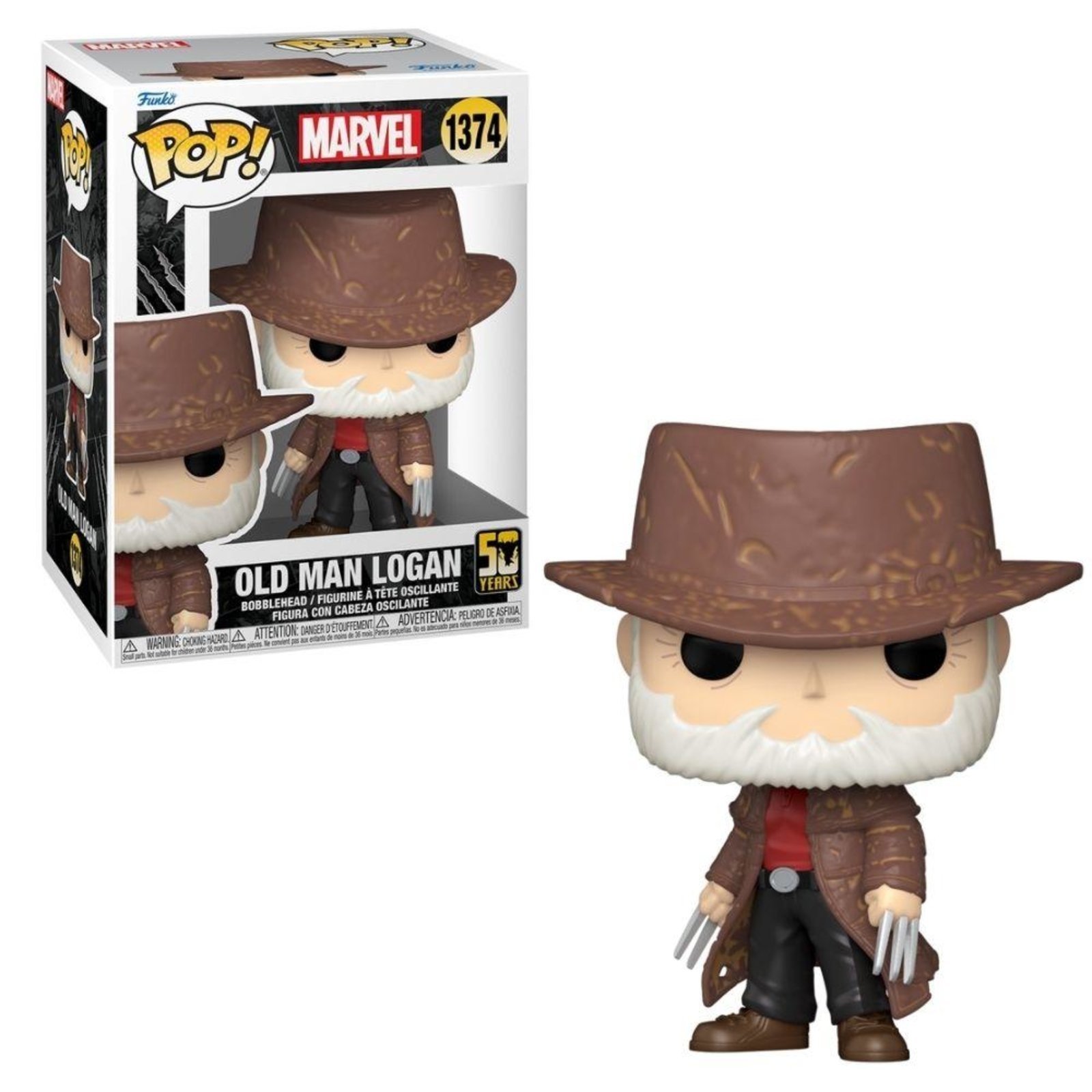 Infantil - Boneco Funko POP! Marvel Wolverine 50th Old Man Logan