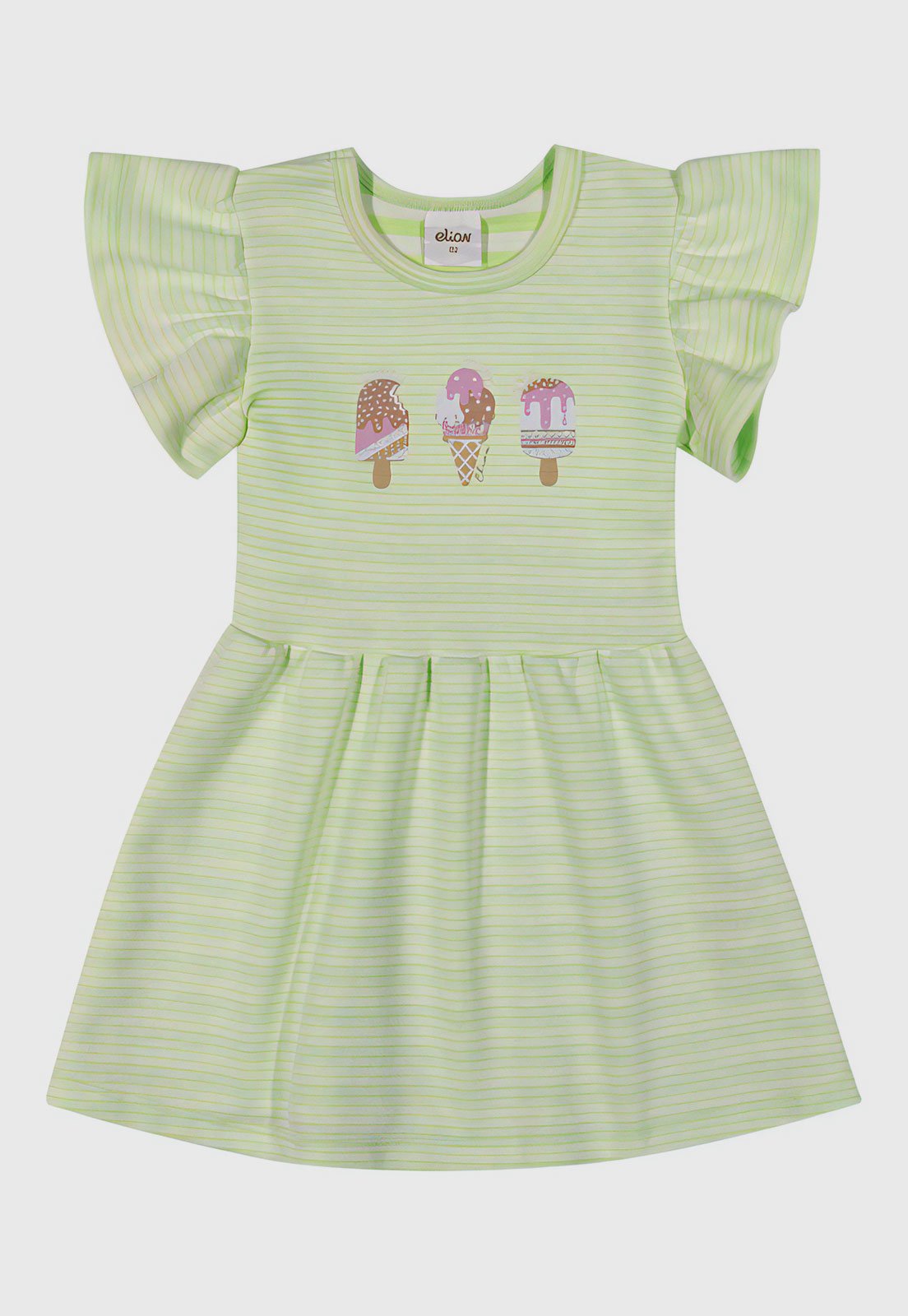Vestido Elian Canelado Verde