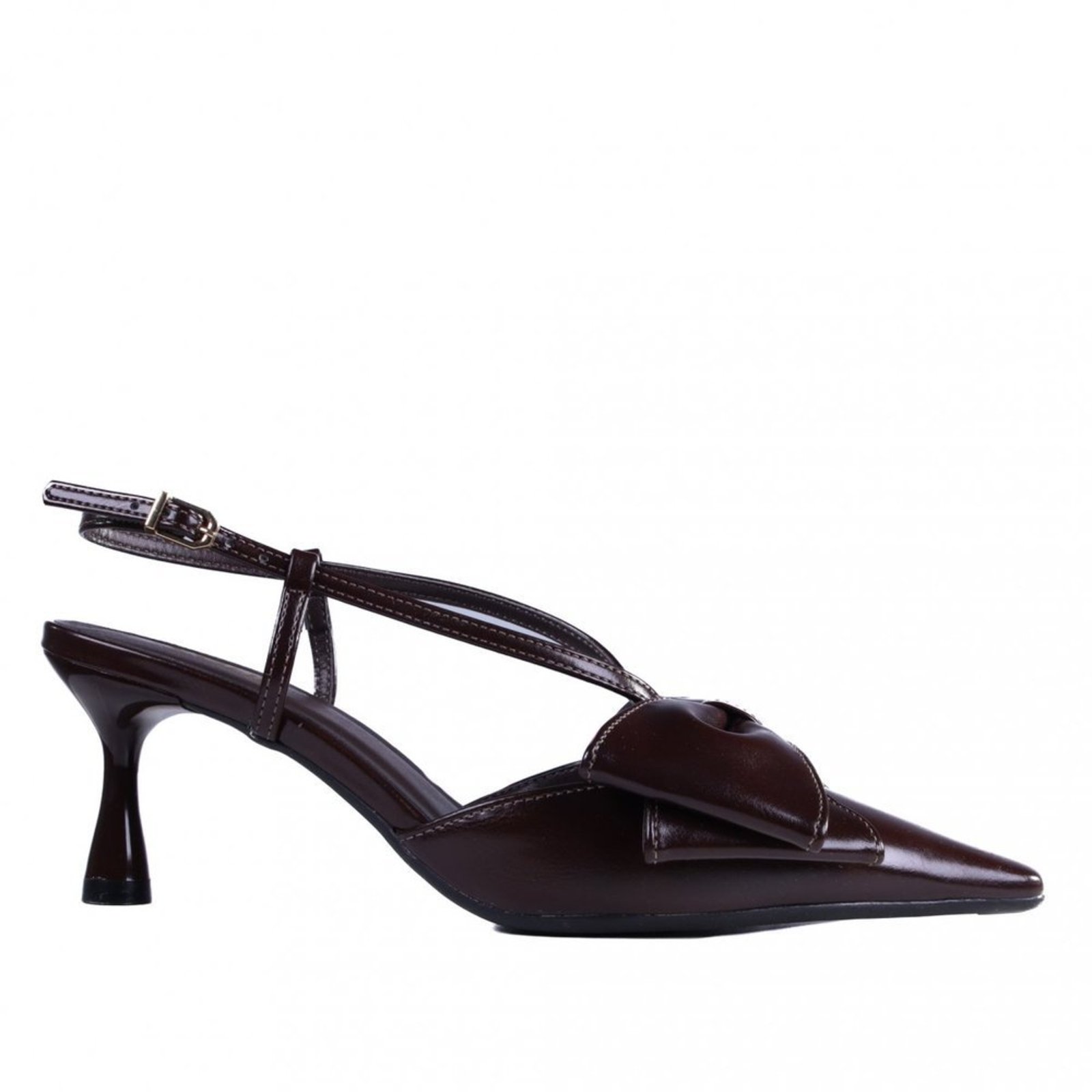 Sandália Feminina com Laço Salto Taça Zariff 5304.13180 Zariff Marrom