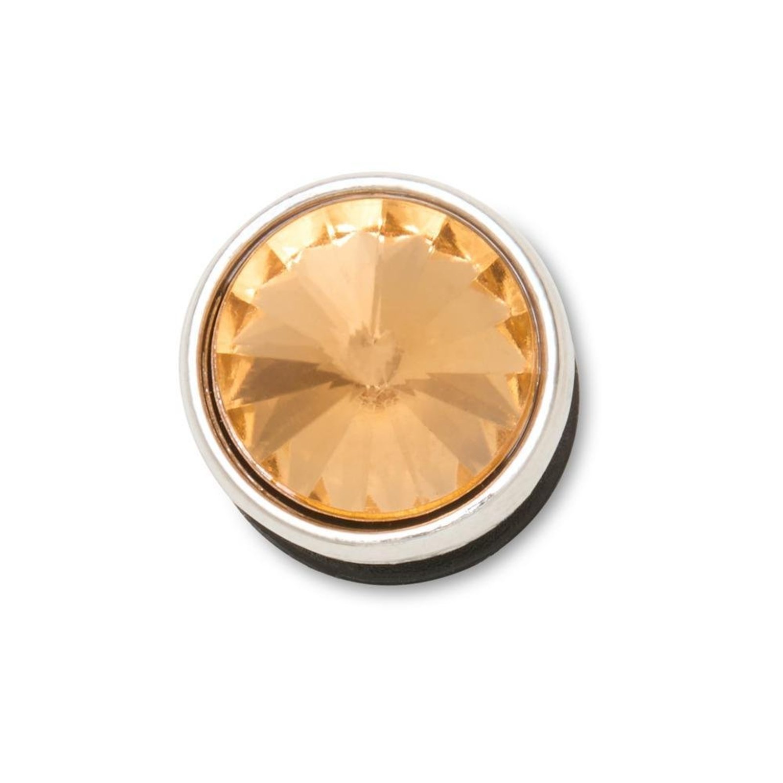 Infantil - Jibbitz™ Pino Prata Com Gema Bronze UNICO Branco
