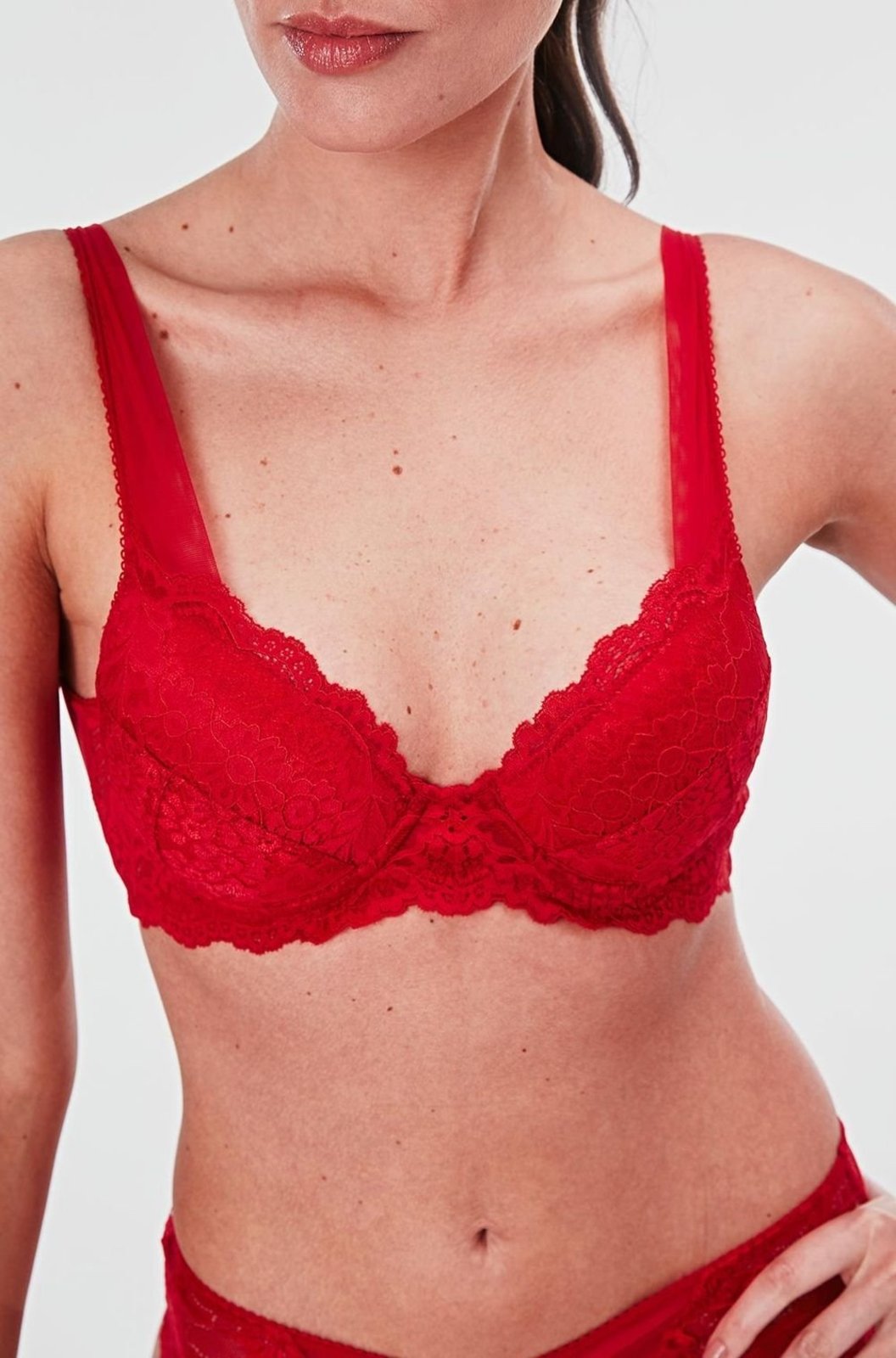 Sutiã Push Up Renda Anastasia Joge Push up Vermelho