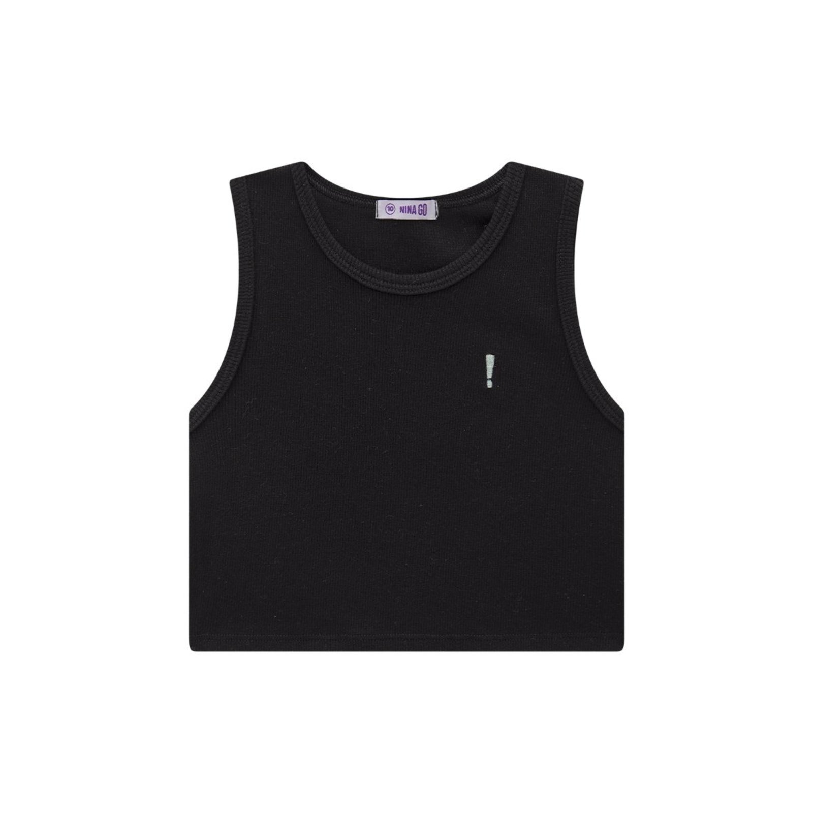 Infantil - Regata Menina Cropped em Ribana Canelada