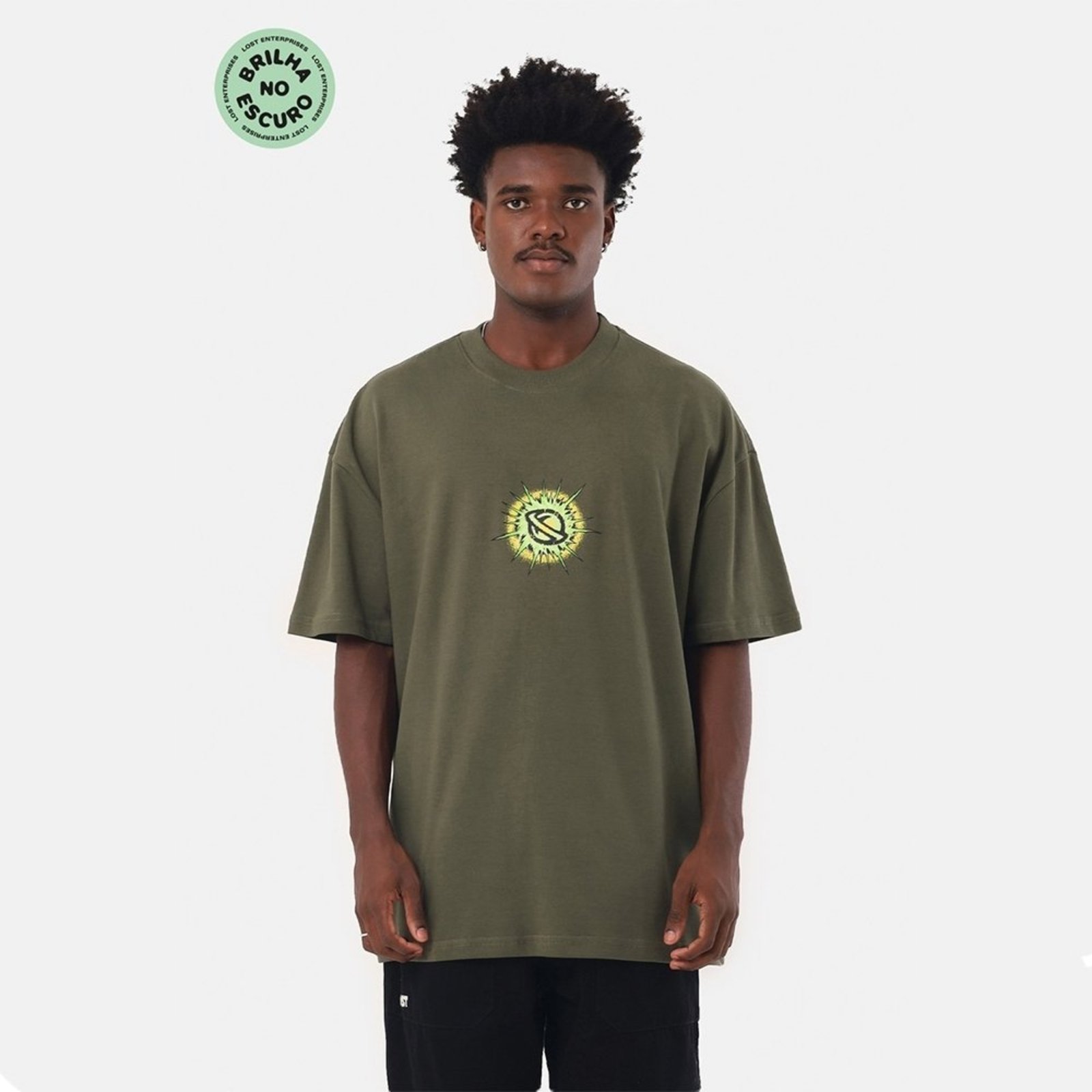 T-Shirt Wizard Skull Verde Floresta