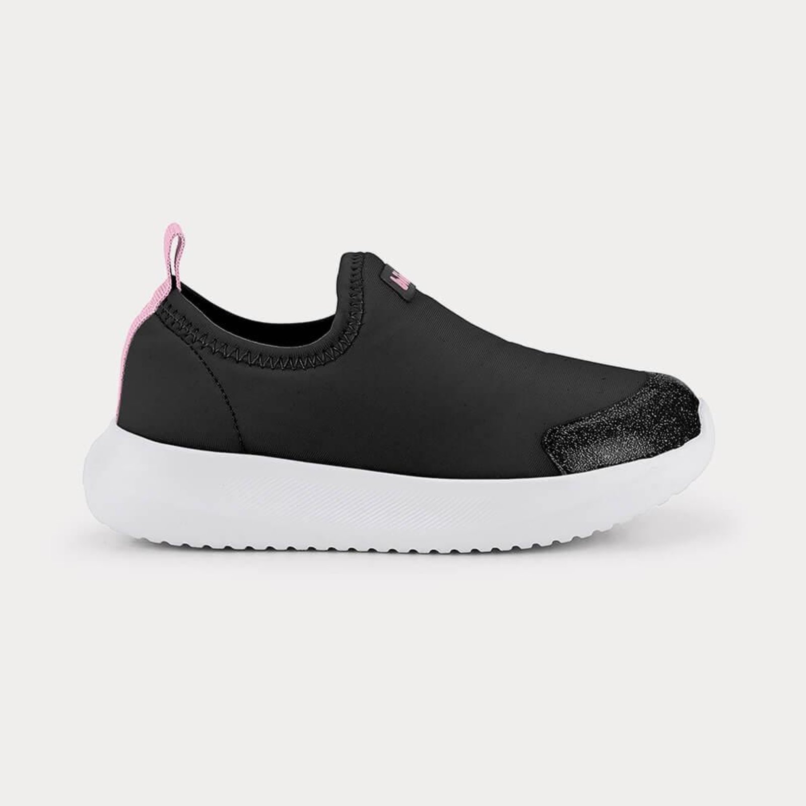 Vista 2 Infantil - Tênis Bibi Flash Preto com Rosa Calçados Bibi preto rosa Calçados Bibi preto rosa