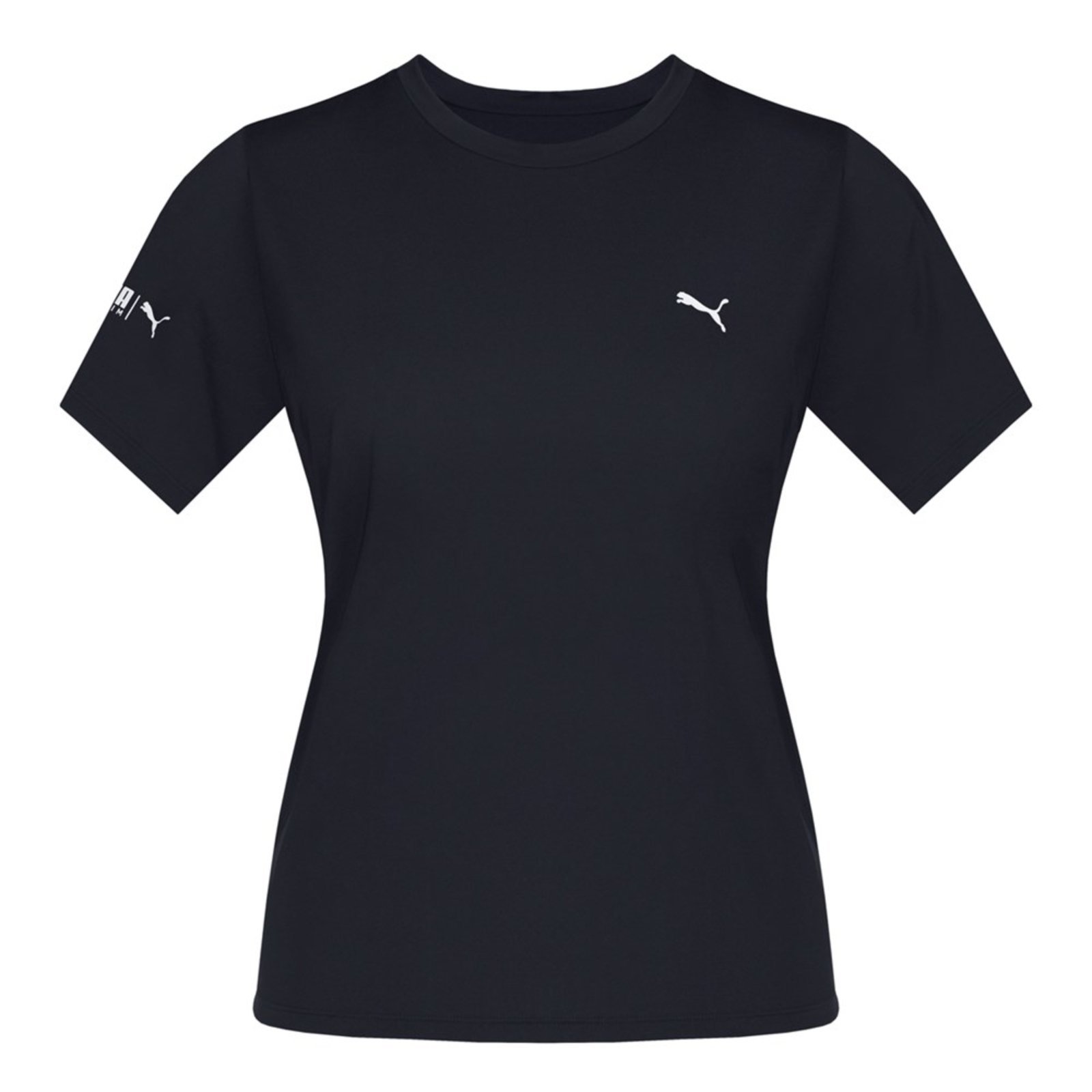 Vista 2 Camiseta Térmica Puma UV50+ Manga Curta Feminina preto Puma preto