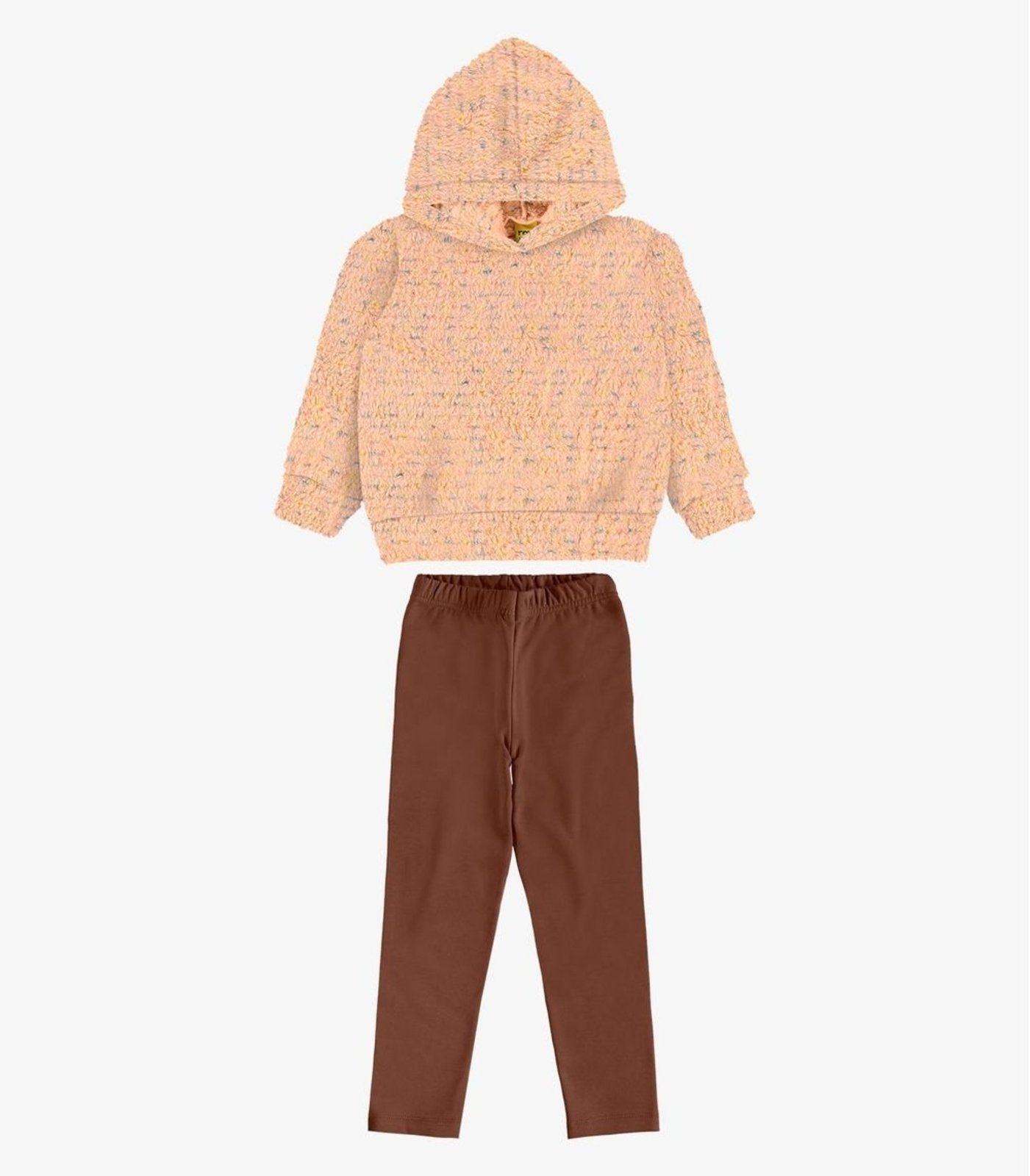 Infantil - Conjunto Blusão com Legging Molecotton Rovi Marrom