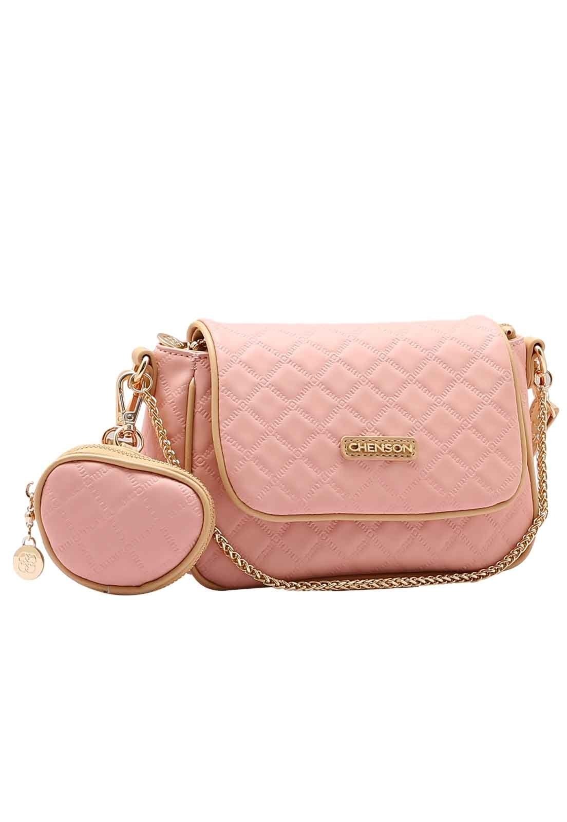 Bolsa Feminina Chenson Original Matelassê Cute Ombro Rosa 3484981