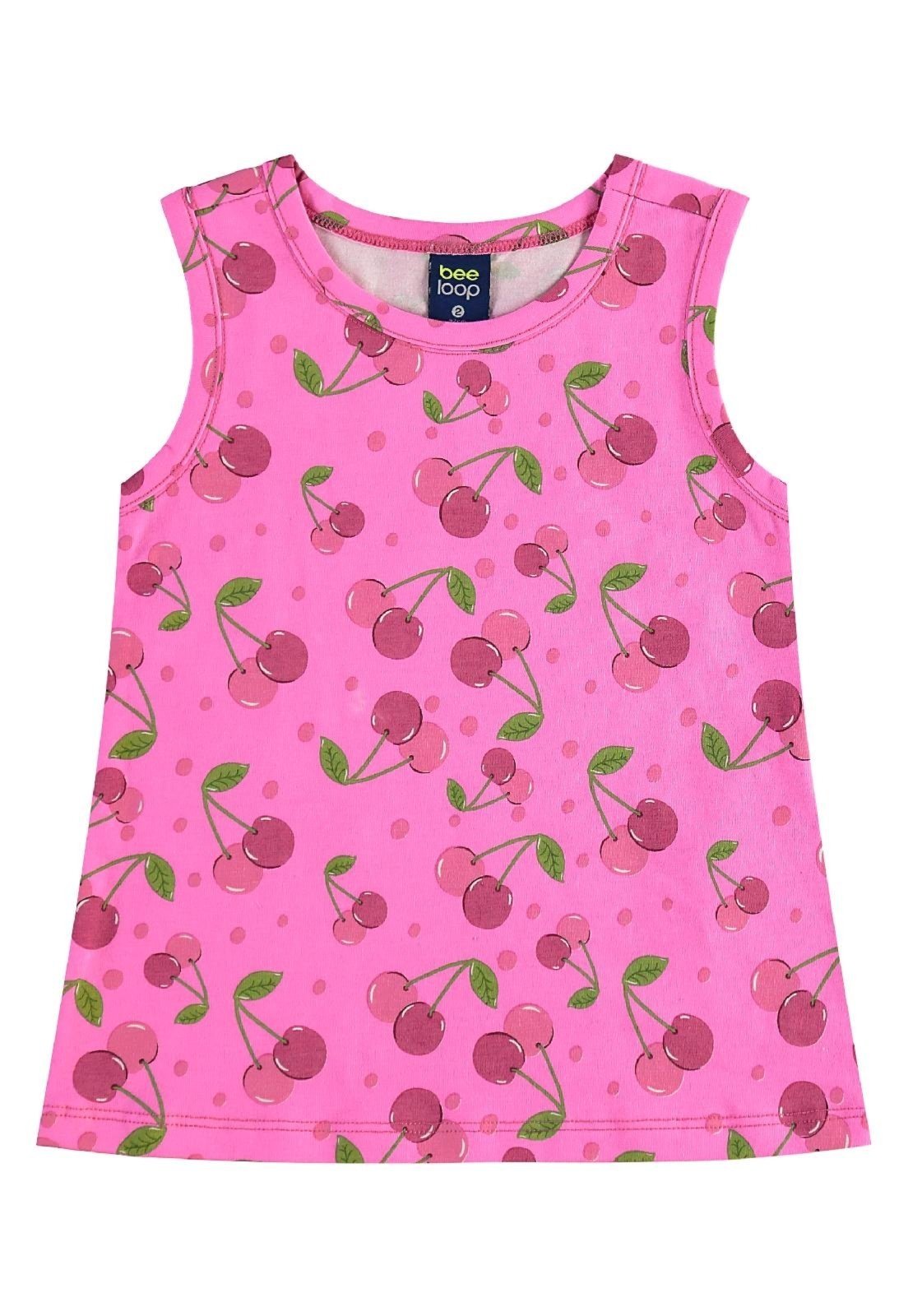 Vista 3 Infantil - Conjunto com Regata e Bermuda Bee Loop azul Bee Loop azul