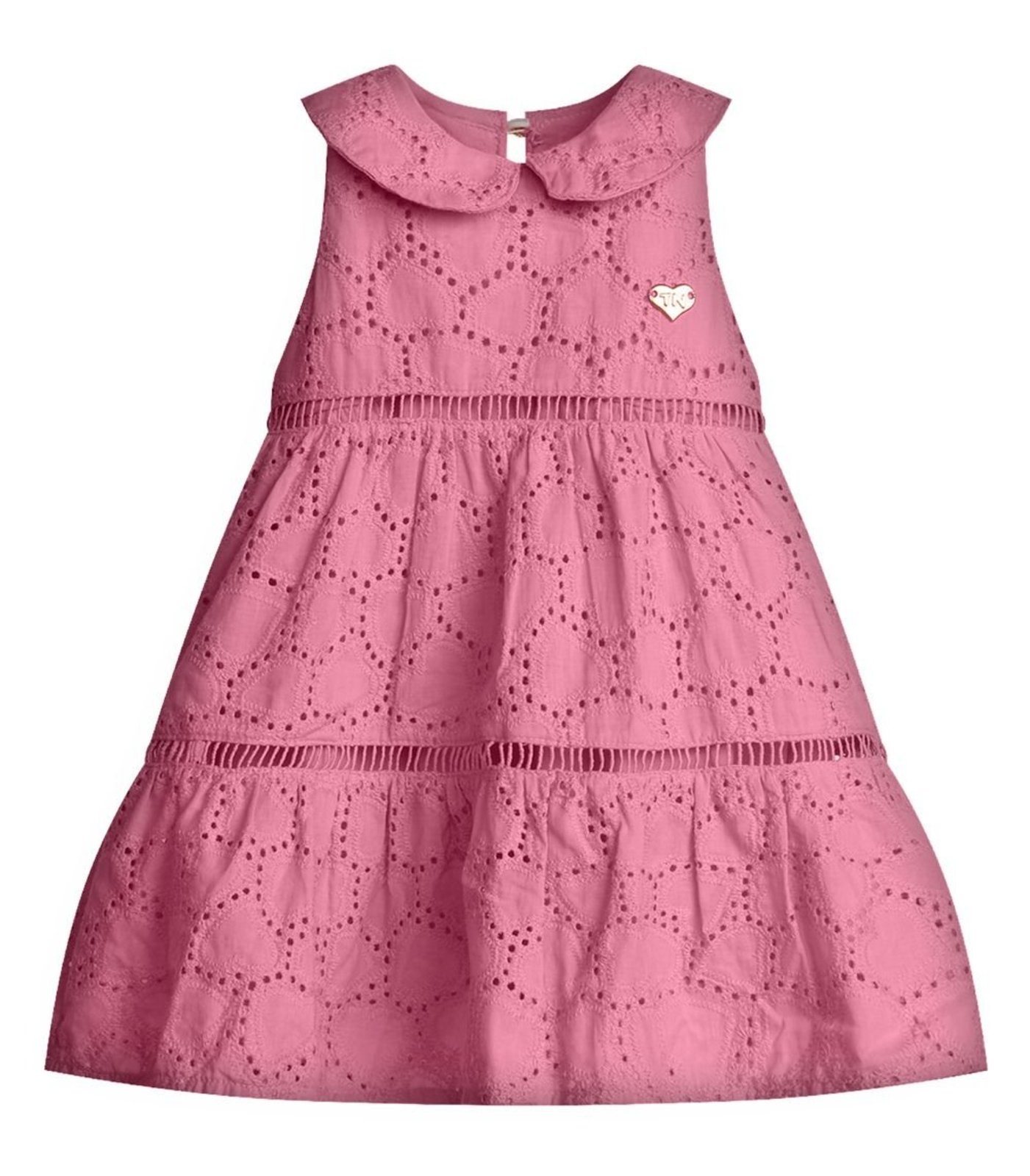Infantil - Vestido Menina Tecido Laise Trick Nick Rosa
