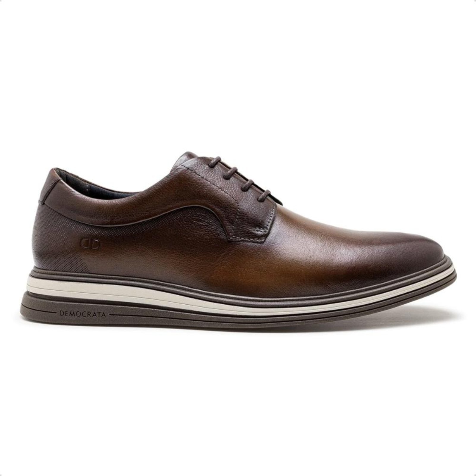 Sapato de Couro Democrata Masculino Dune Hi-Soft 32 298201 Marrom