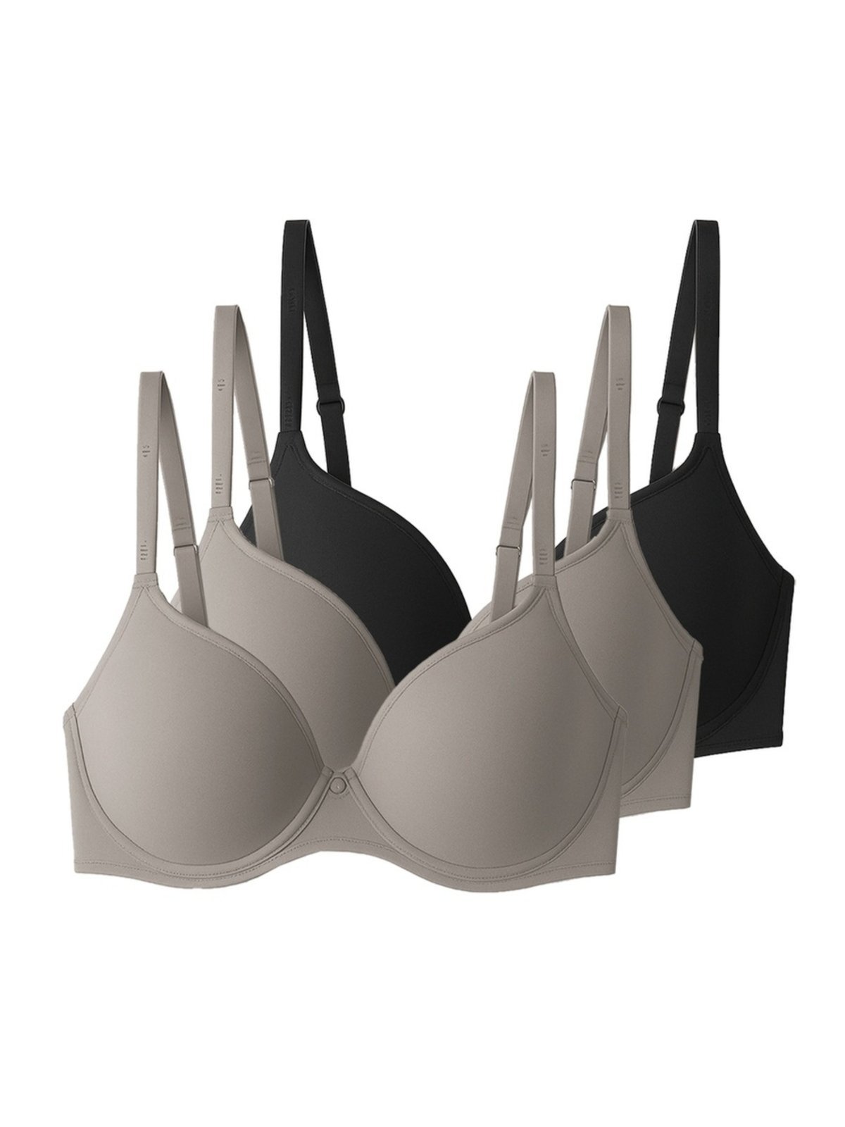Kit com 3 Sutiãs com Aro e Bojo Liz 51381 Taça D