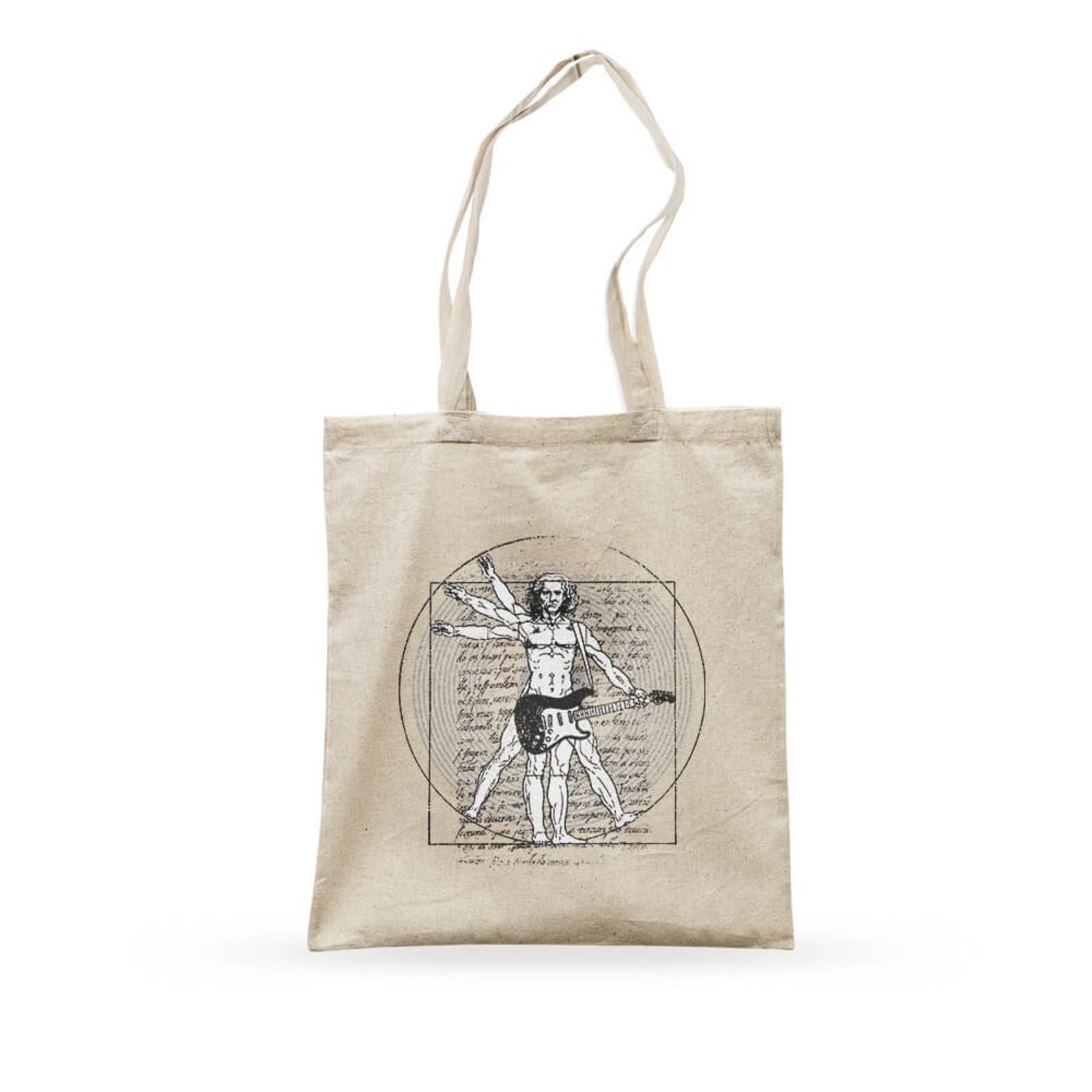 Ecobag Vitruvian Rock - Bege - Casual - Studio Geek