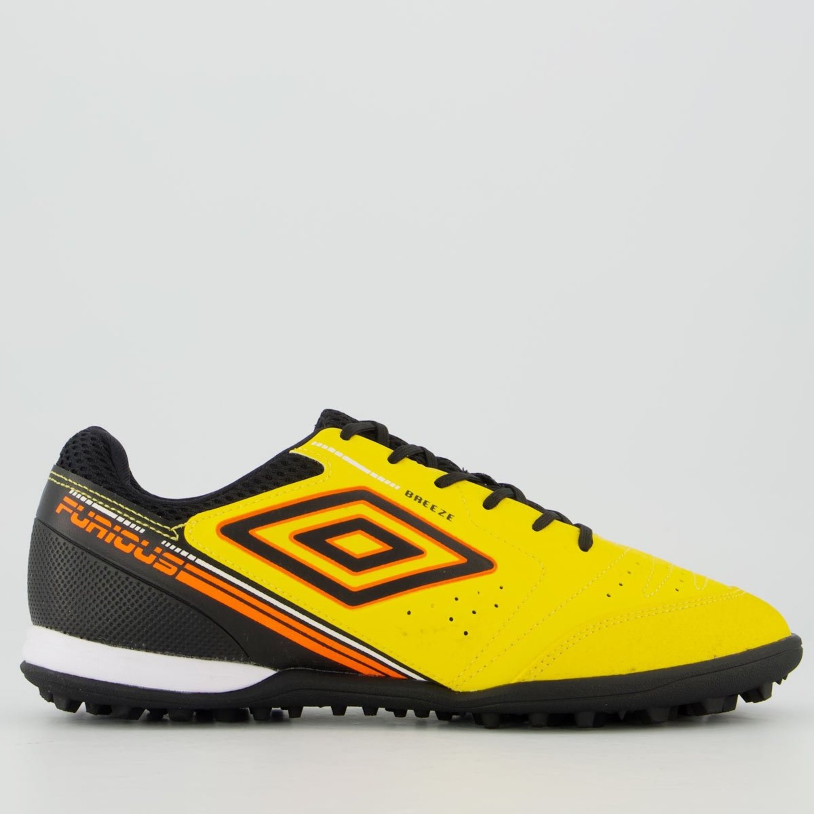 Chuteira Umbro Furious Society Amarela e Preta