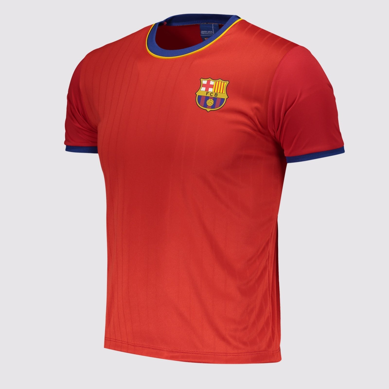 Vista 3 Camisa Barcelona Trophy Juvenil Vermelha braziline vermelho