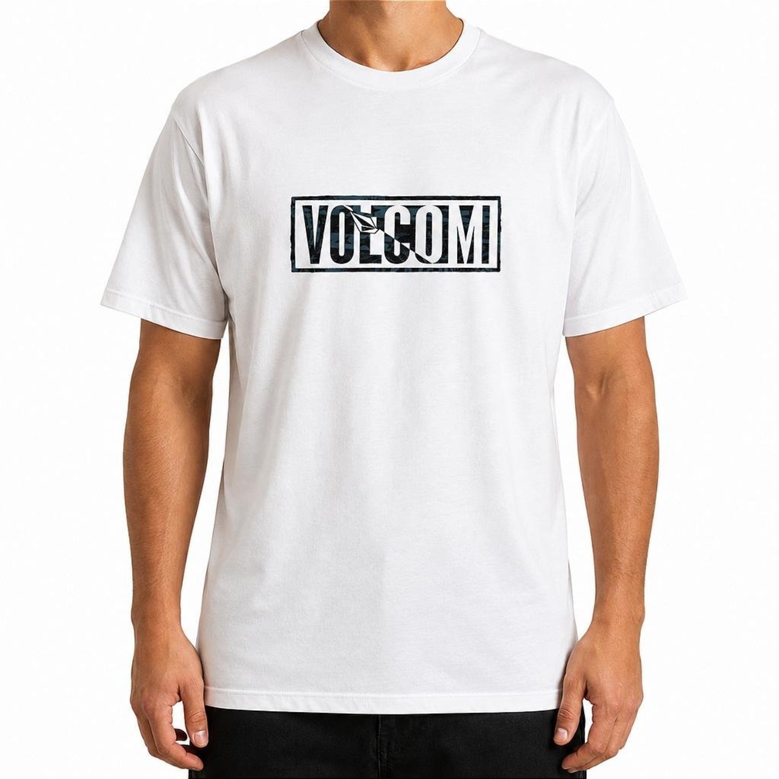 Camiseta Volcom Chaotic WT26 Masculina Branco