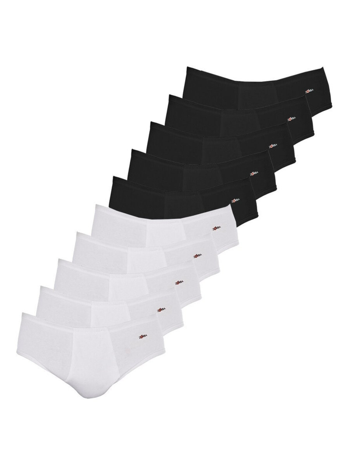 Kit com 10 Cuecas Slip Zorba com Abertura 172 Preto