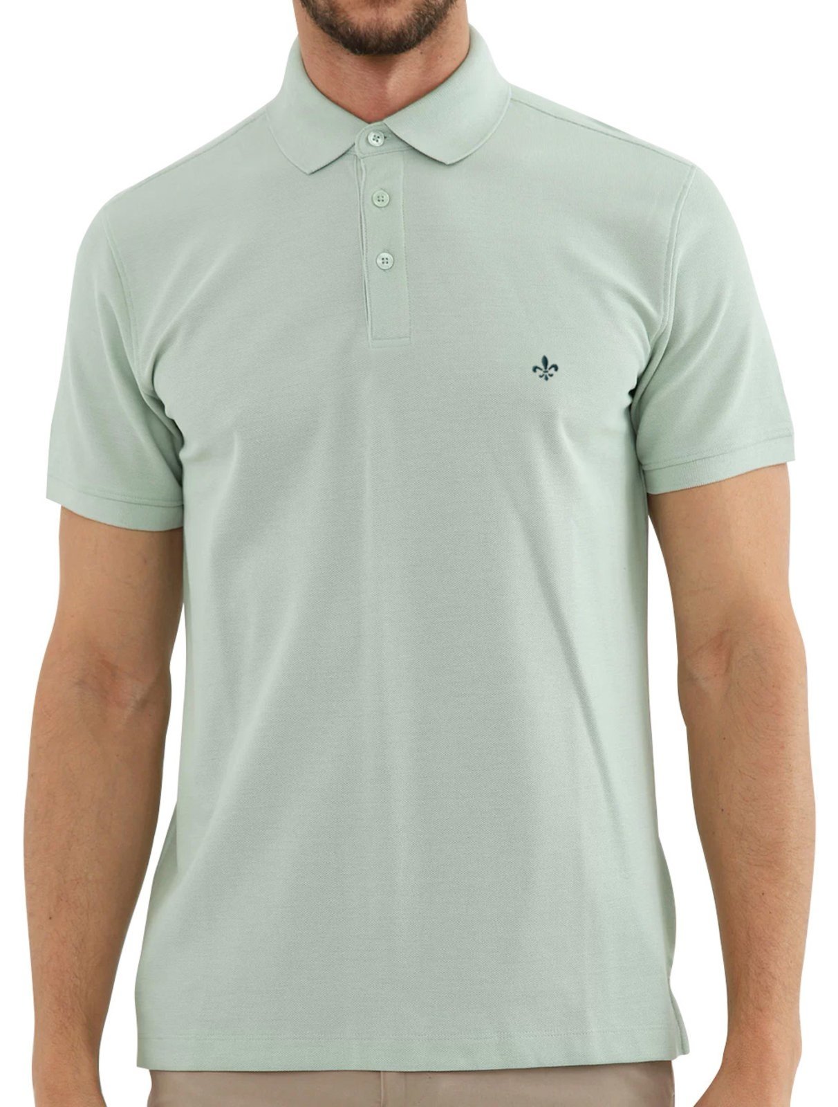 Polo Dudalina Piquet Essentials Cotton Verde Claro