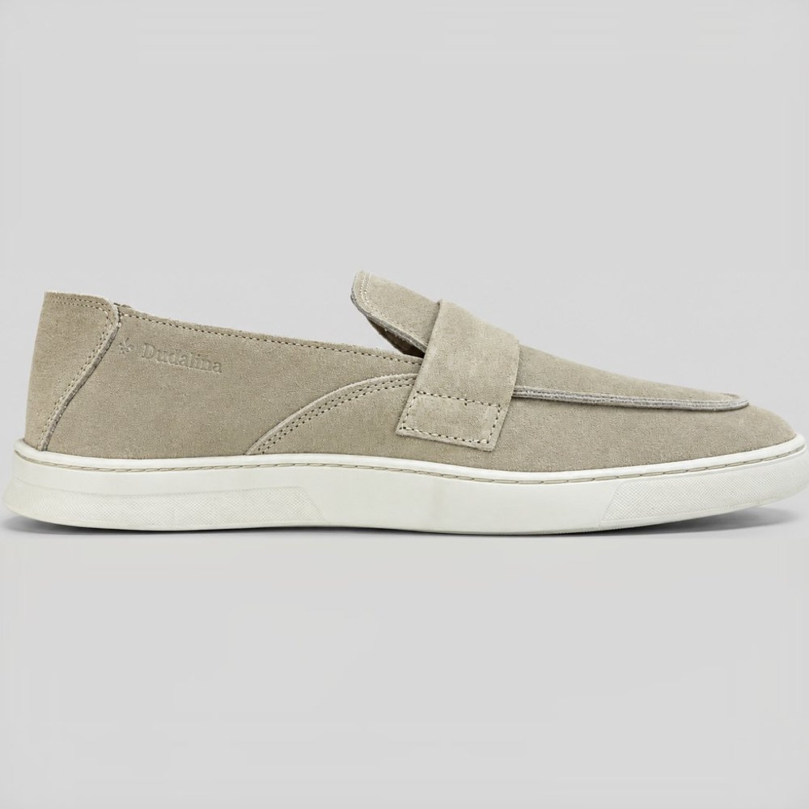 Mocassim Dudalina Light Couro Bege Masculino
