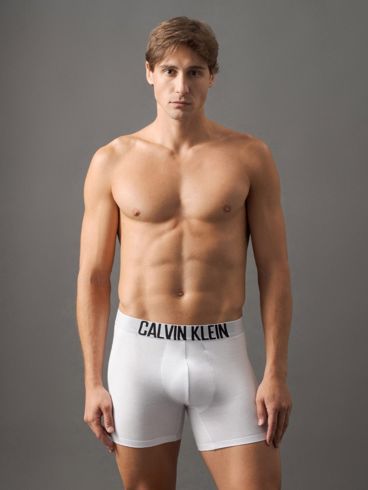 Kit 2 Cuecas Boxer Cotton Intense Power Calvin Klein Underwear - Branco/Branco Calvin Klein Jeans