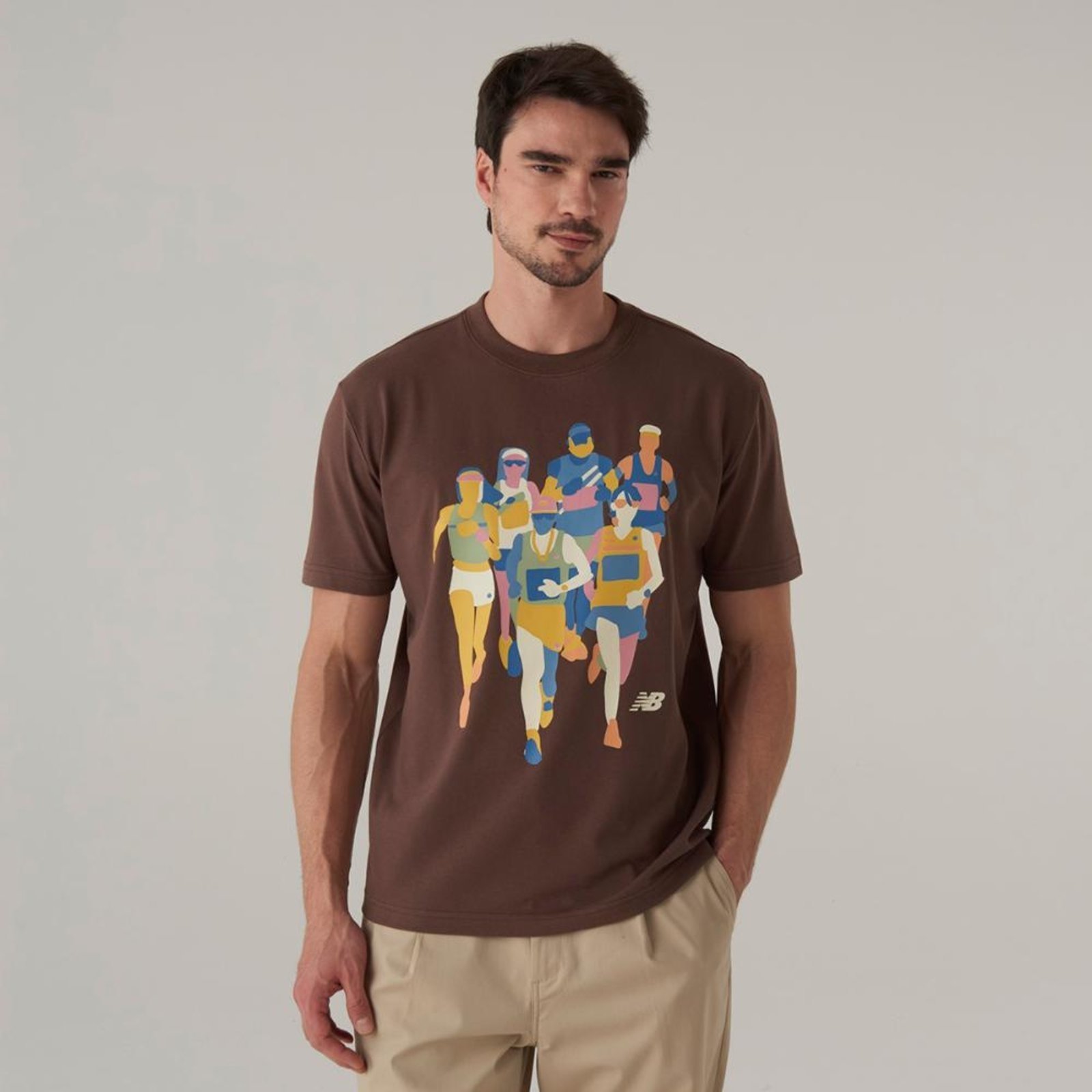 Vista 2 Camiseta Athletics System That Runs Masculina New Balance incolor New Balance incolor