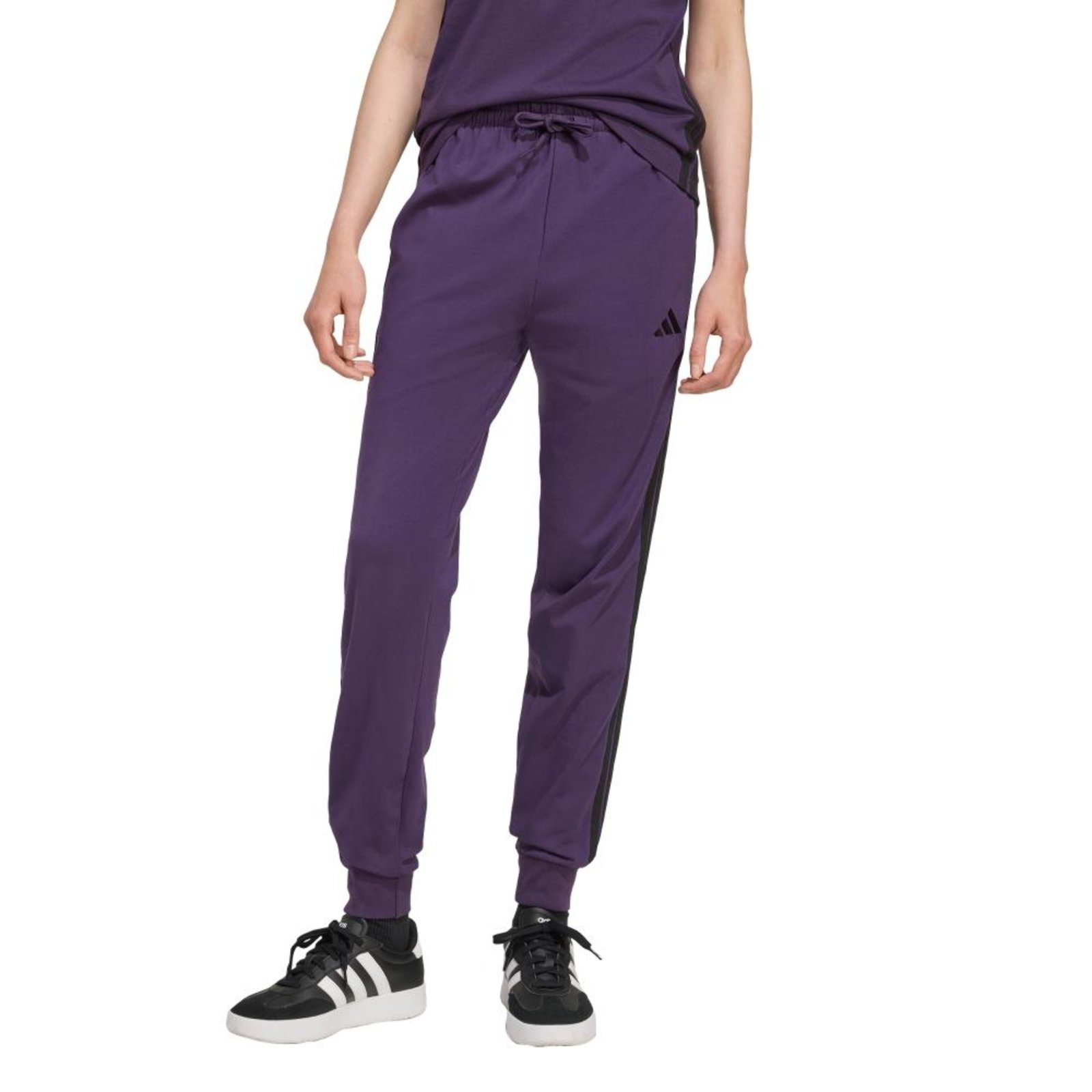 Calça Jogger Três Listras Essentials adidas Sportswear Roxo