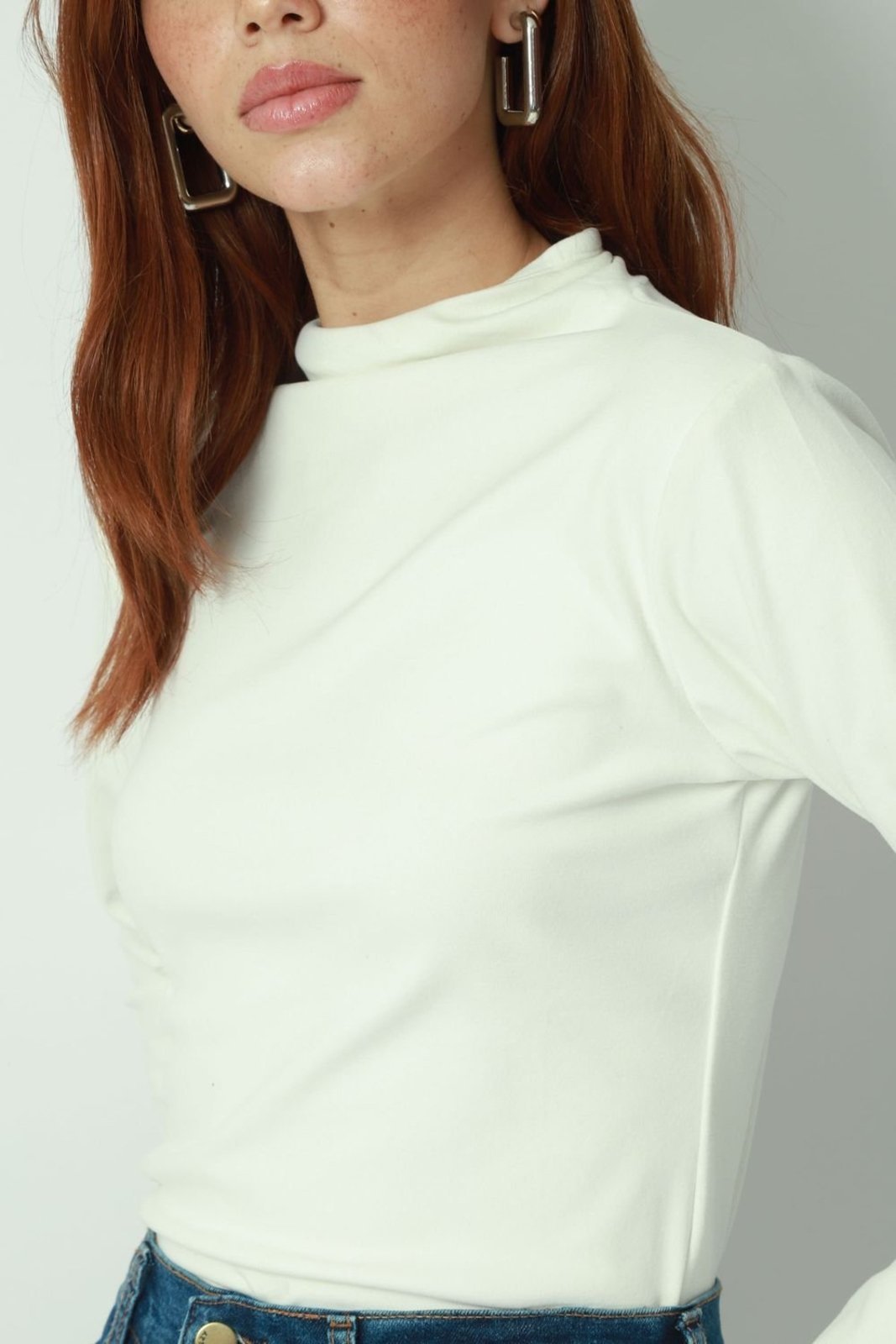 Blusa Manga Longa Off White P Gazzy