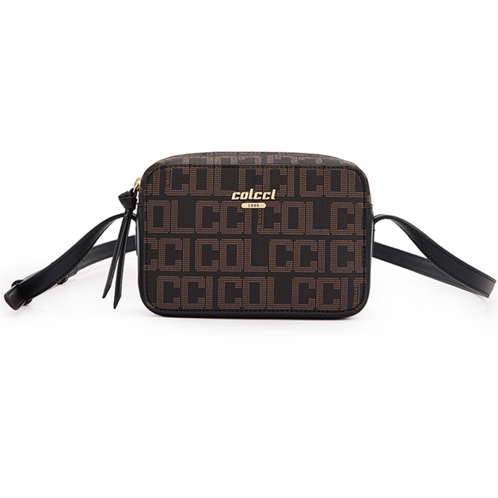 Bolsa Crossbody Colcci New Monograma Ou25 Café Feminino