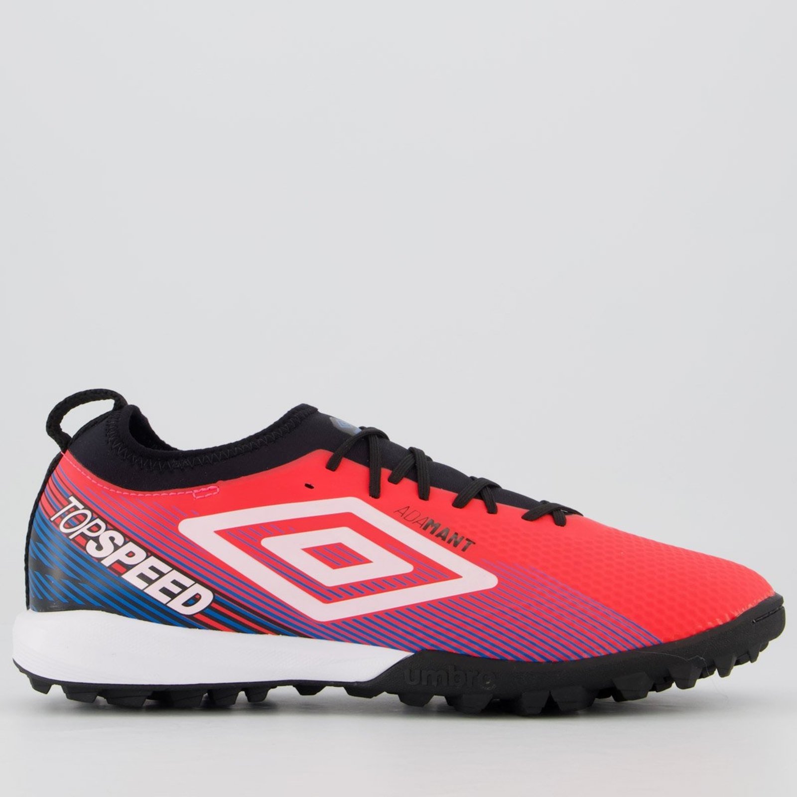 Chuteira Umbro Top Speed Club Society Rosa e Branca